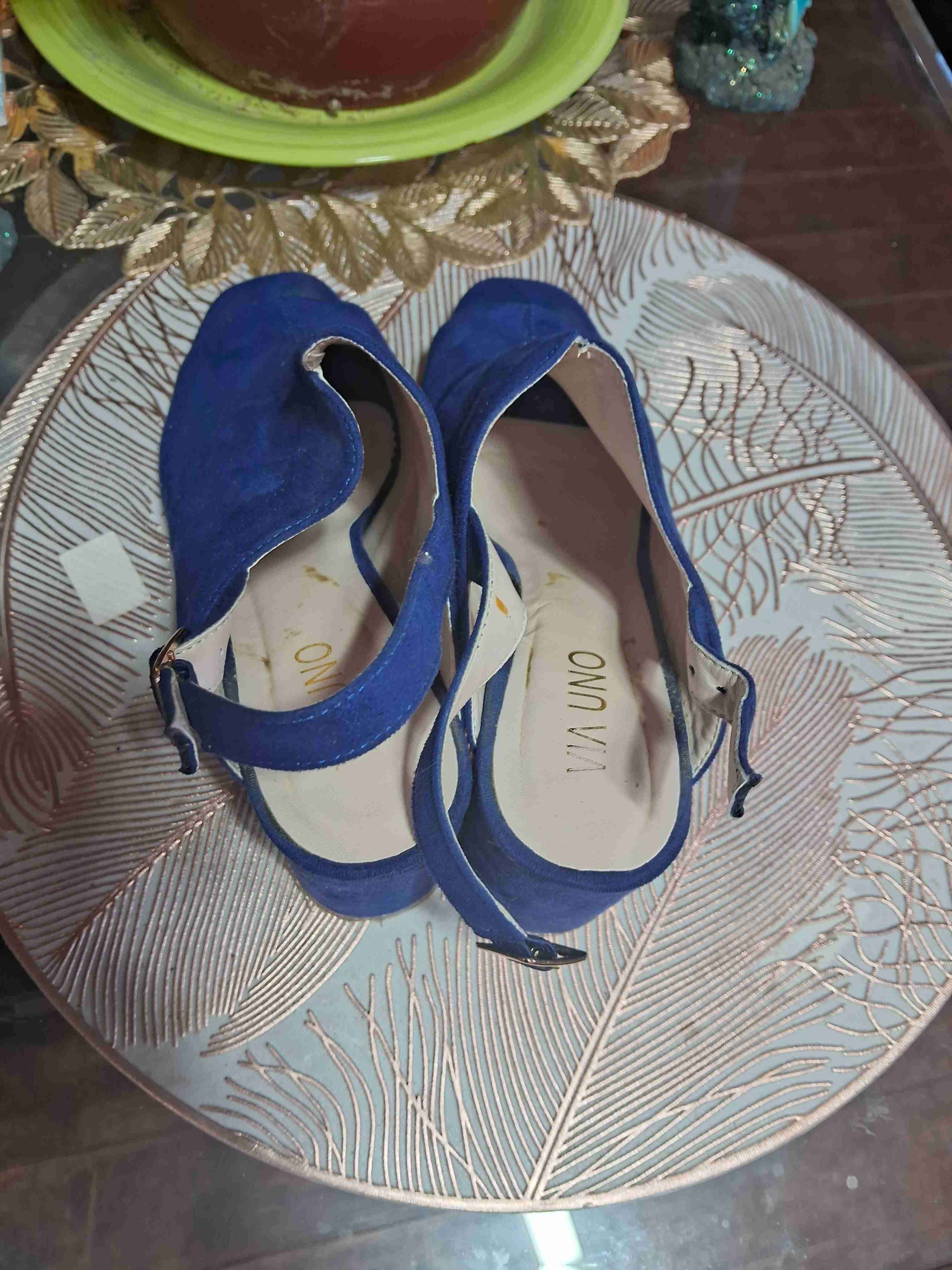 Sandalias azul de mujer