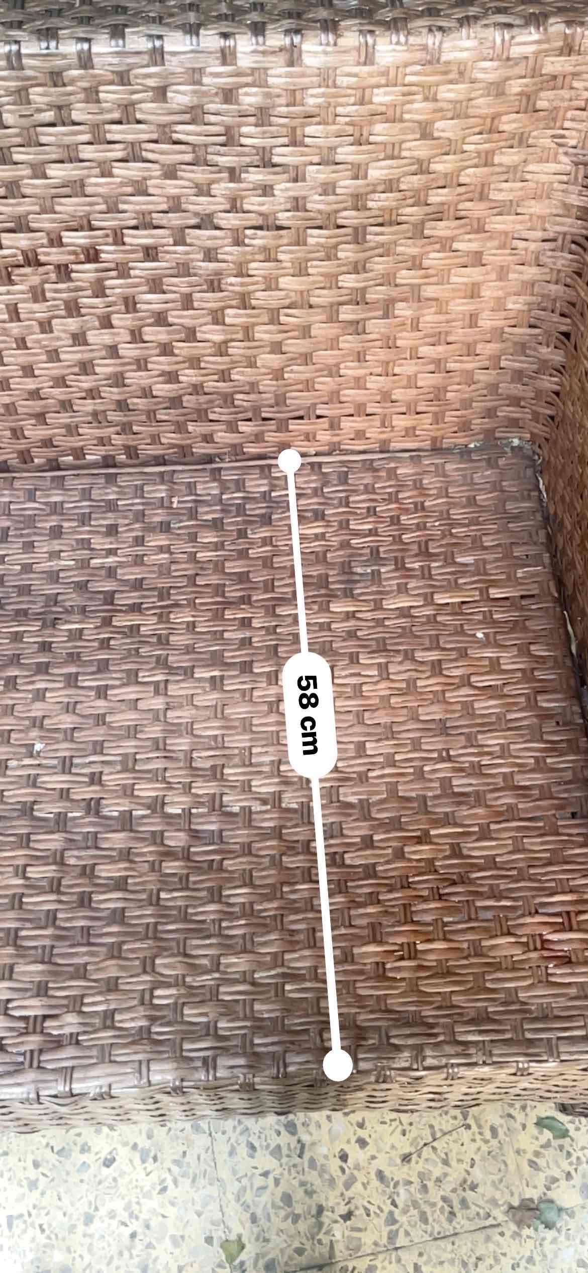 Sofá de mimbre para exterior - miniatura 2