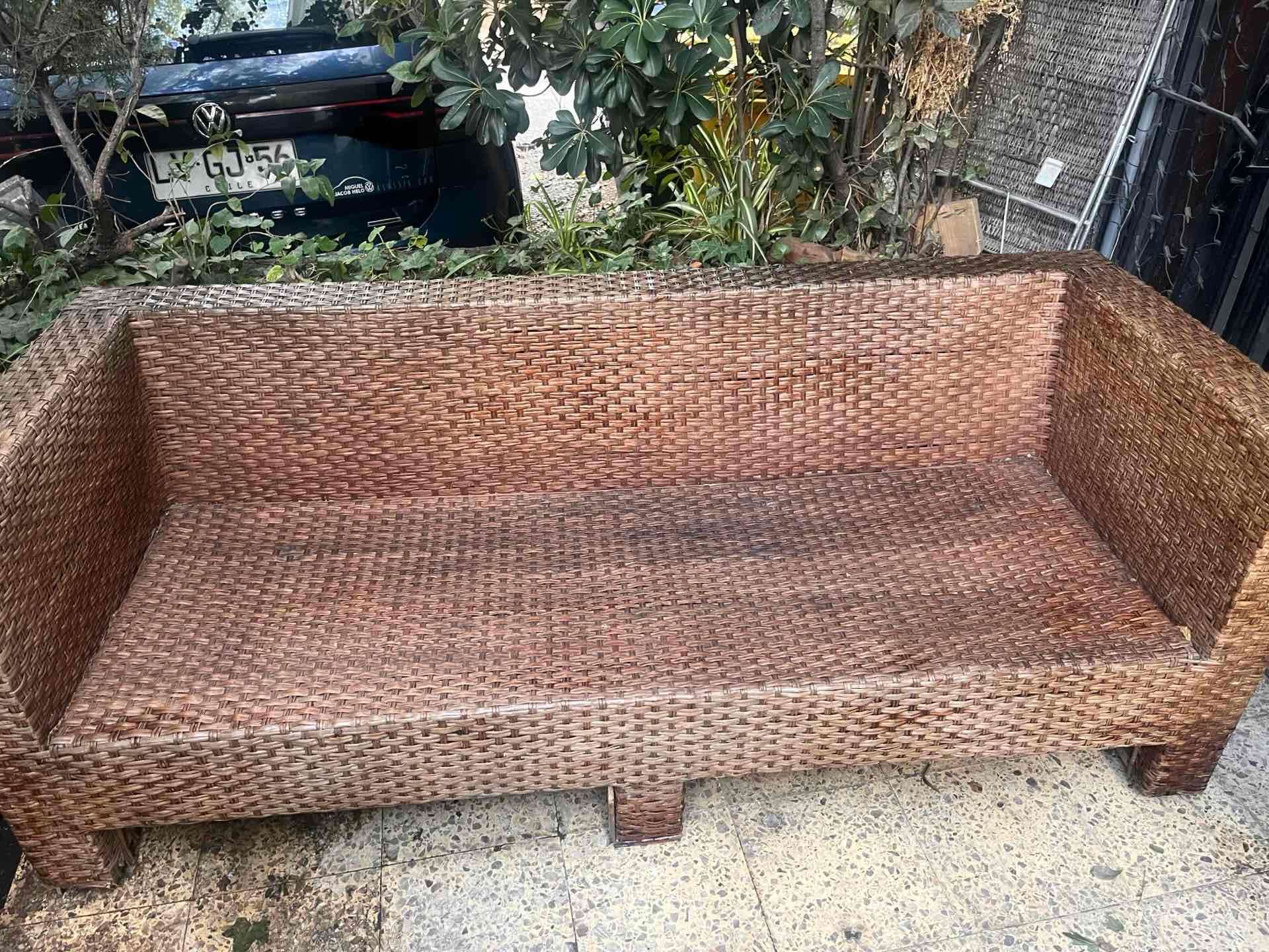 Sofá de mimbre para exterior - miniatura 5