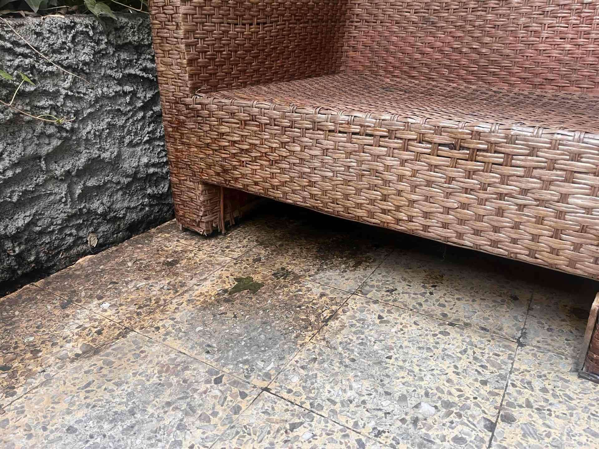 Sofá de mimbre para exterior - miniatura 6