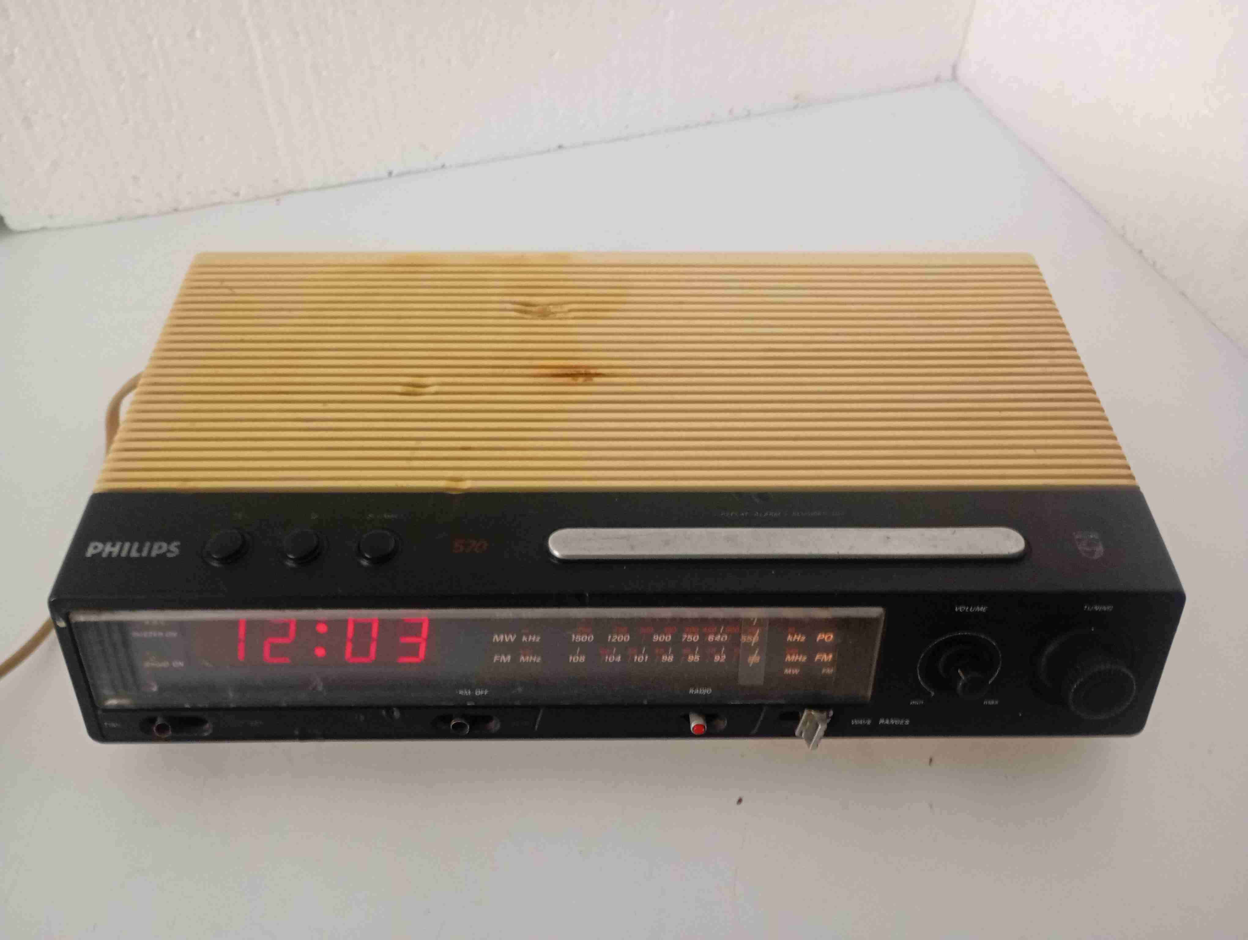 Reloj despertador vintage Philips - miniatura 2