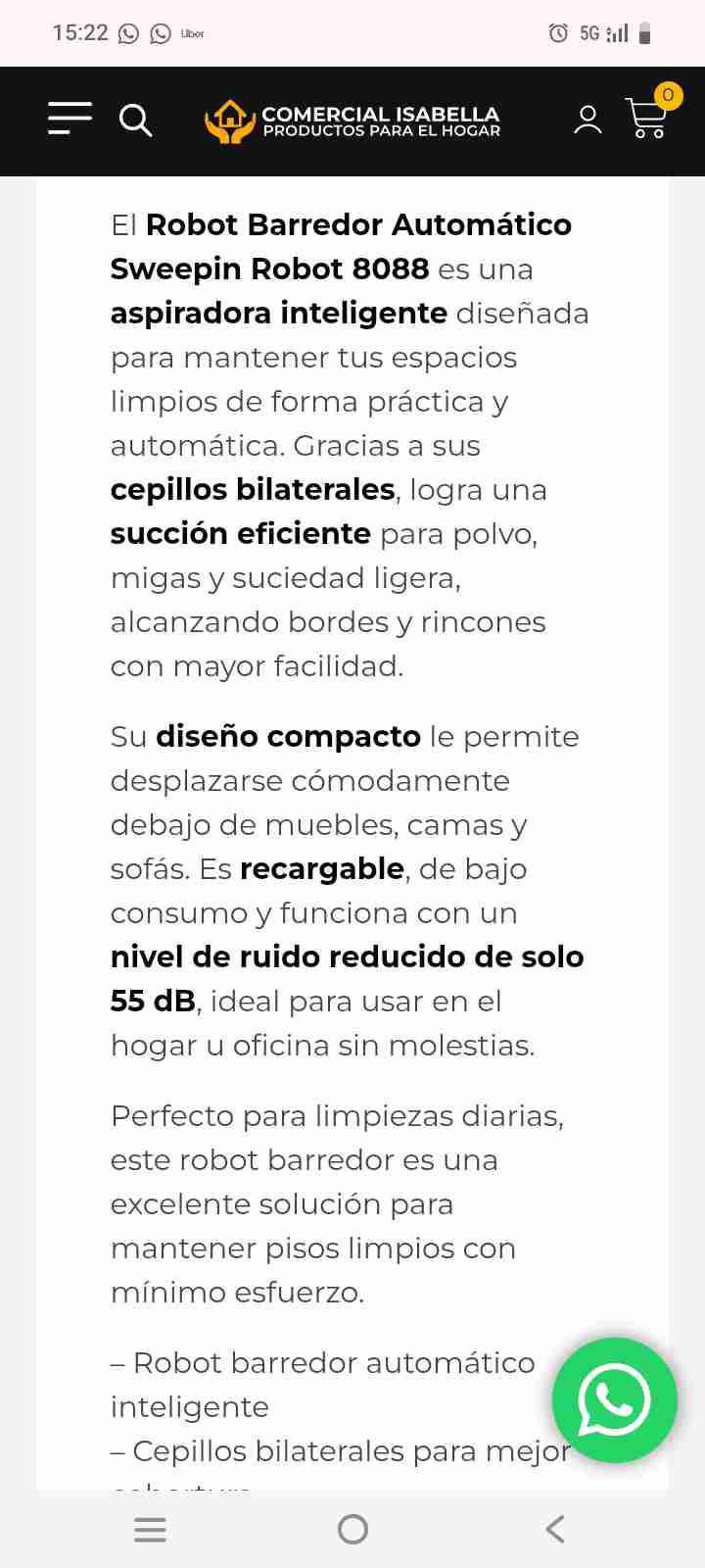 Aspiradora robot inteligente - miniatura 3