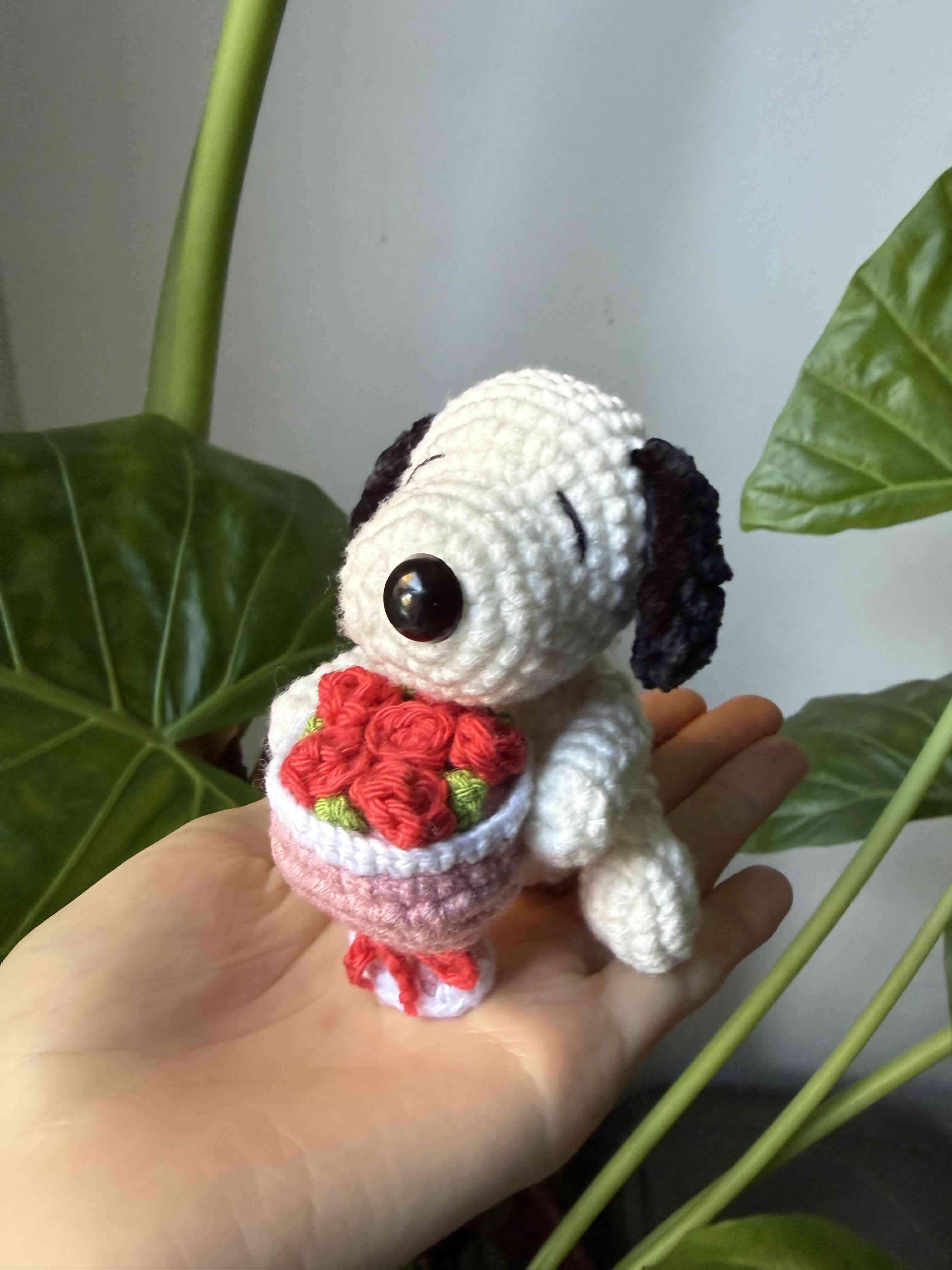 Amigurumi snoopy crochet (llavero si gusta) - miniatura 3