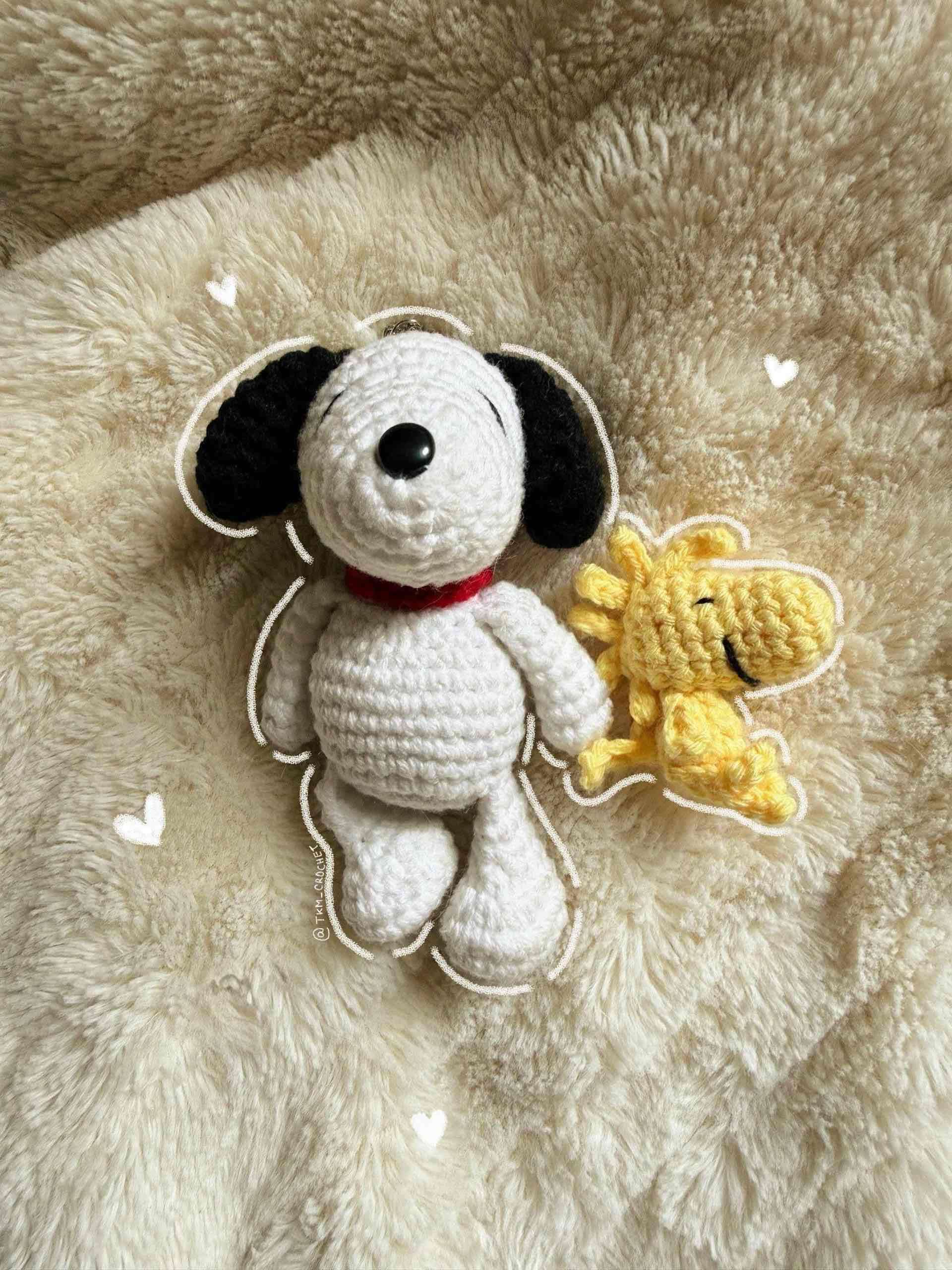 Pack Amigurumi Snoppy + Woodstock