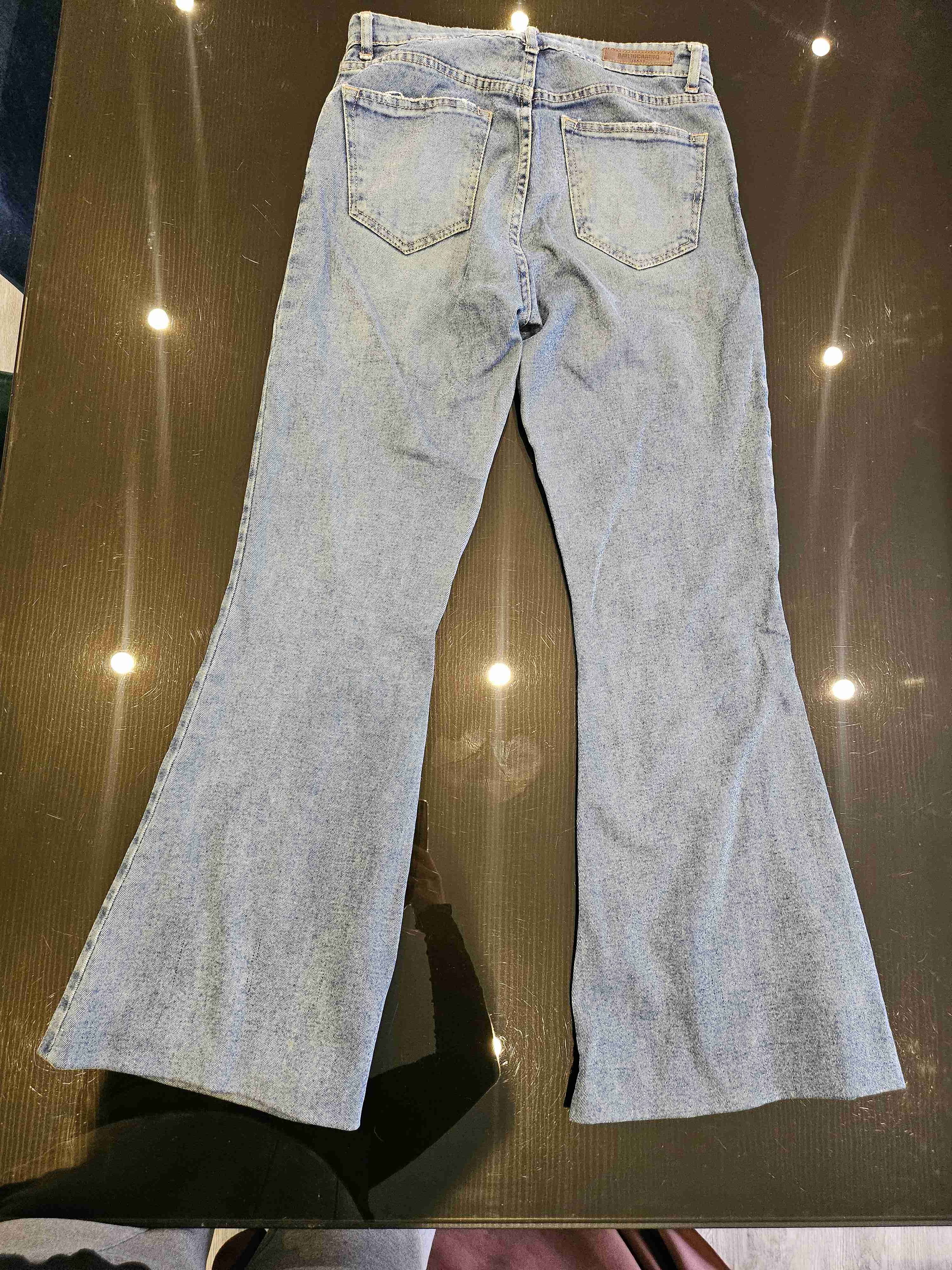 Jeans flare celeste - miniatura 2