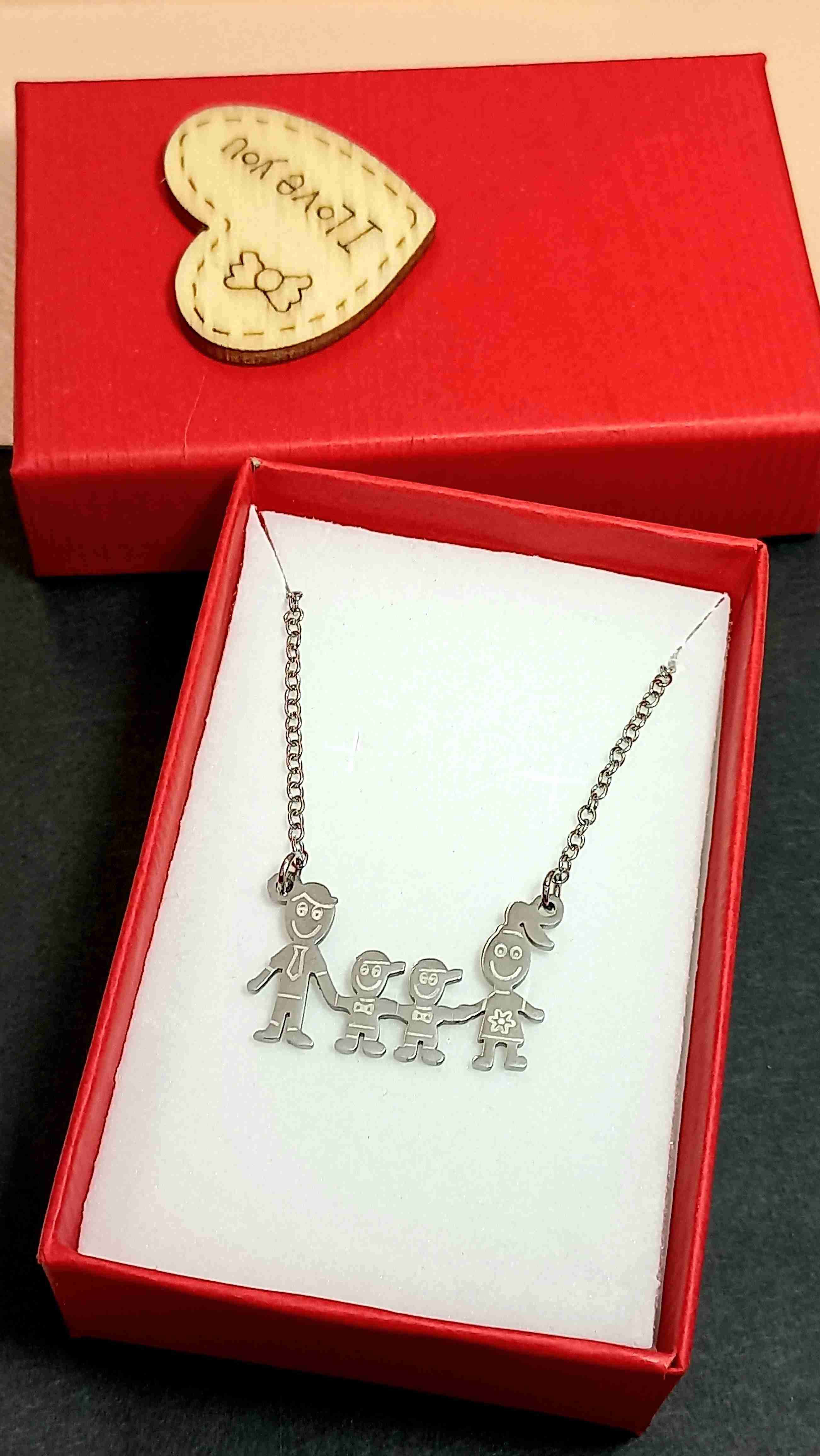 Collar de acero inoxidable, regalo día de la mamá - miniatura 2