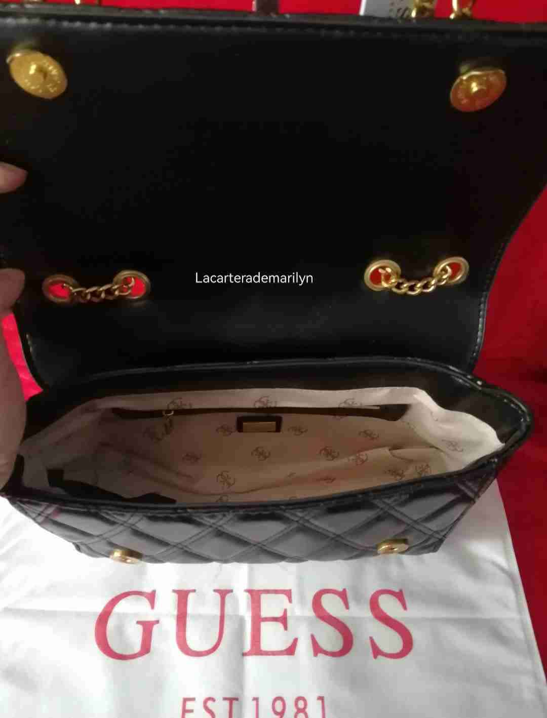 Cartera negra Guess con cadena - miniatura 5