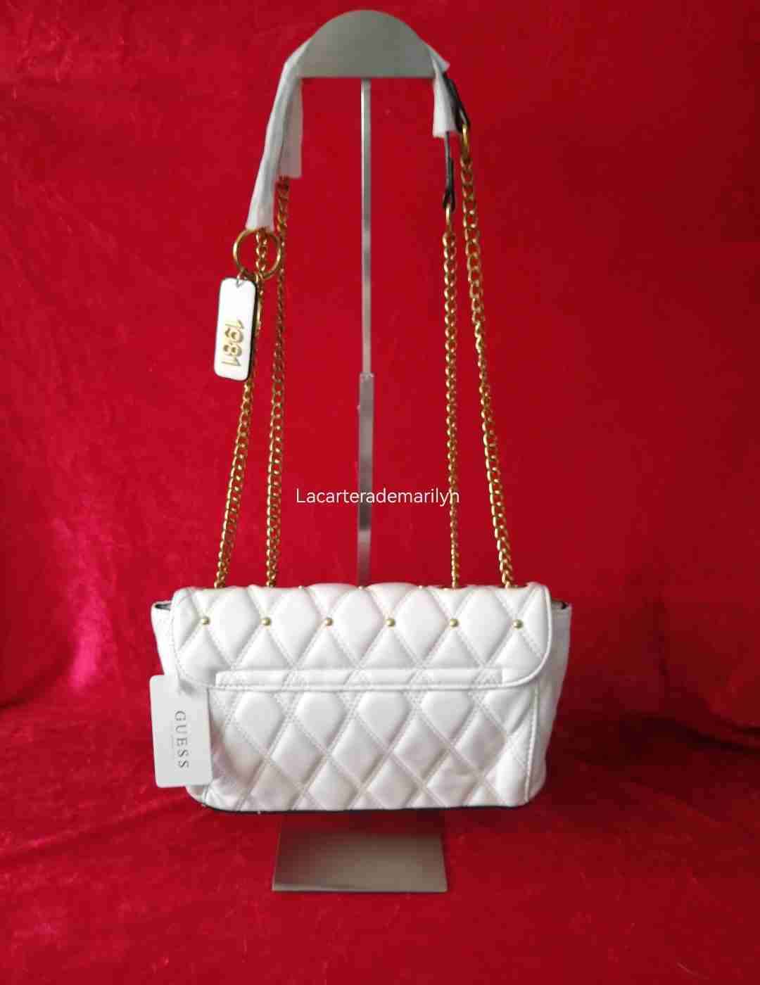 Cartera crossbody Guess blanca tachas - miniatura 2