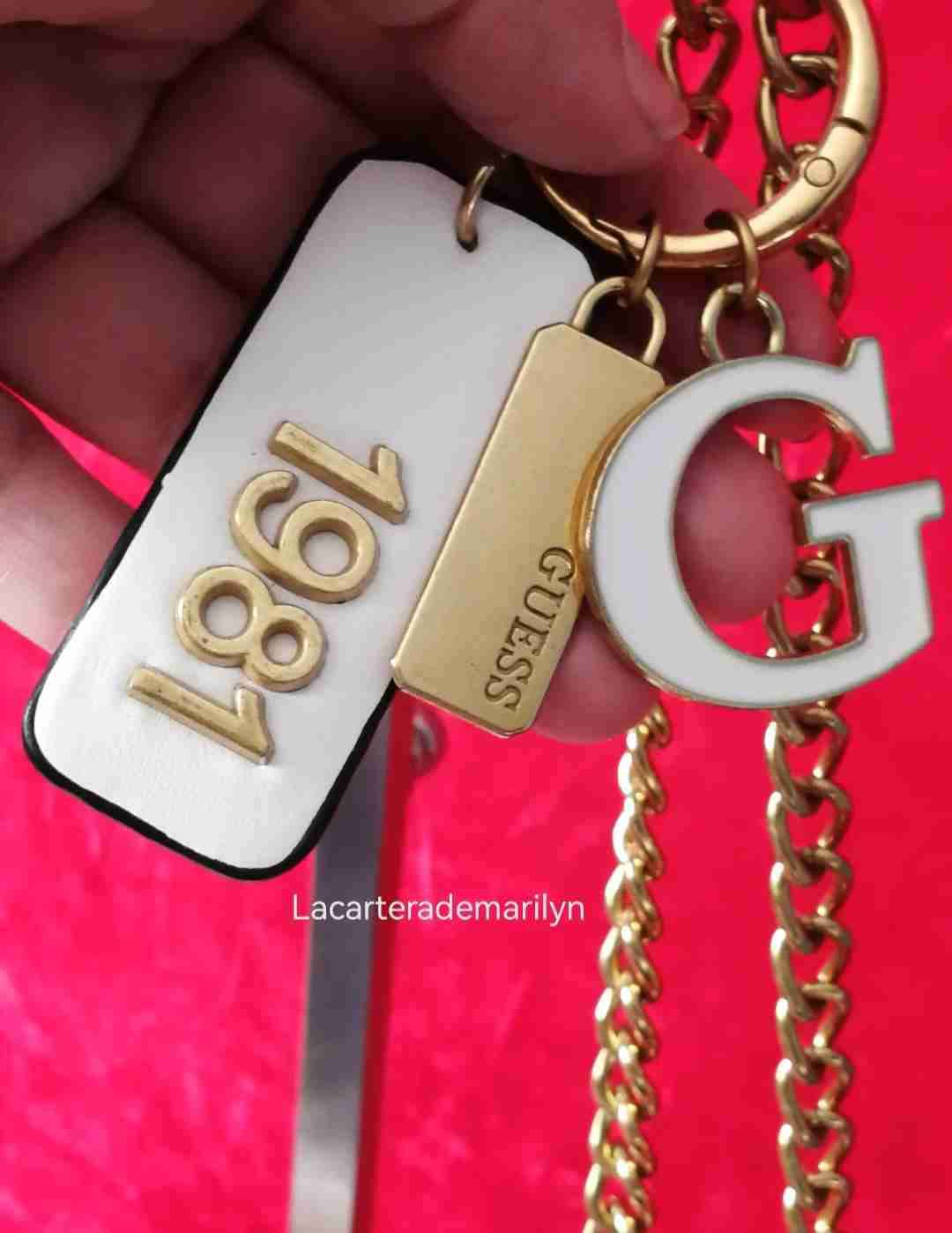 Cartera crossbody Guess blanca tachas - miniatura 5