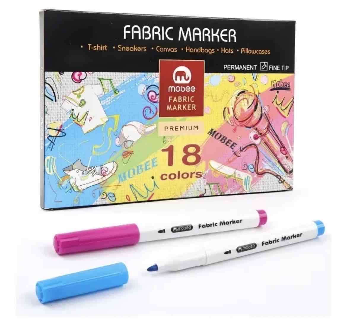 lápices marcadores para tela zapatillas  Mobee