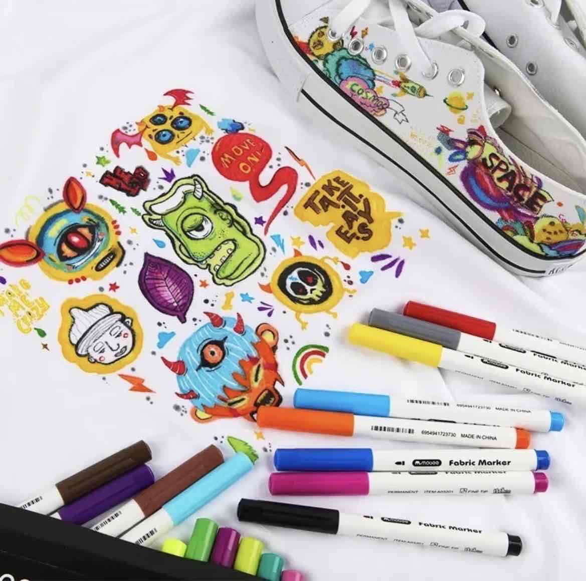 lápices marcadores para tela zapatillas  Mobee - miniatura 2