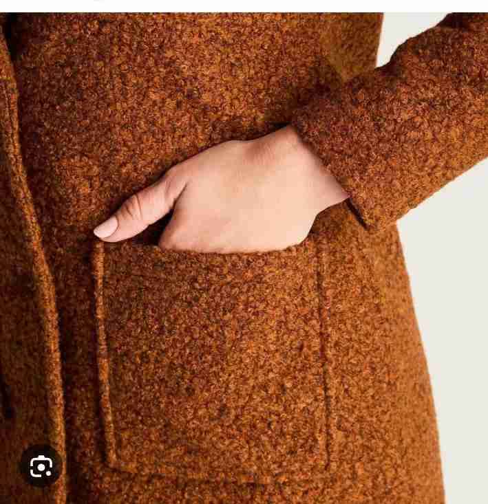 Cardigan Boucle largo negro mujer - miniatura 2