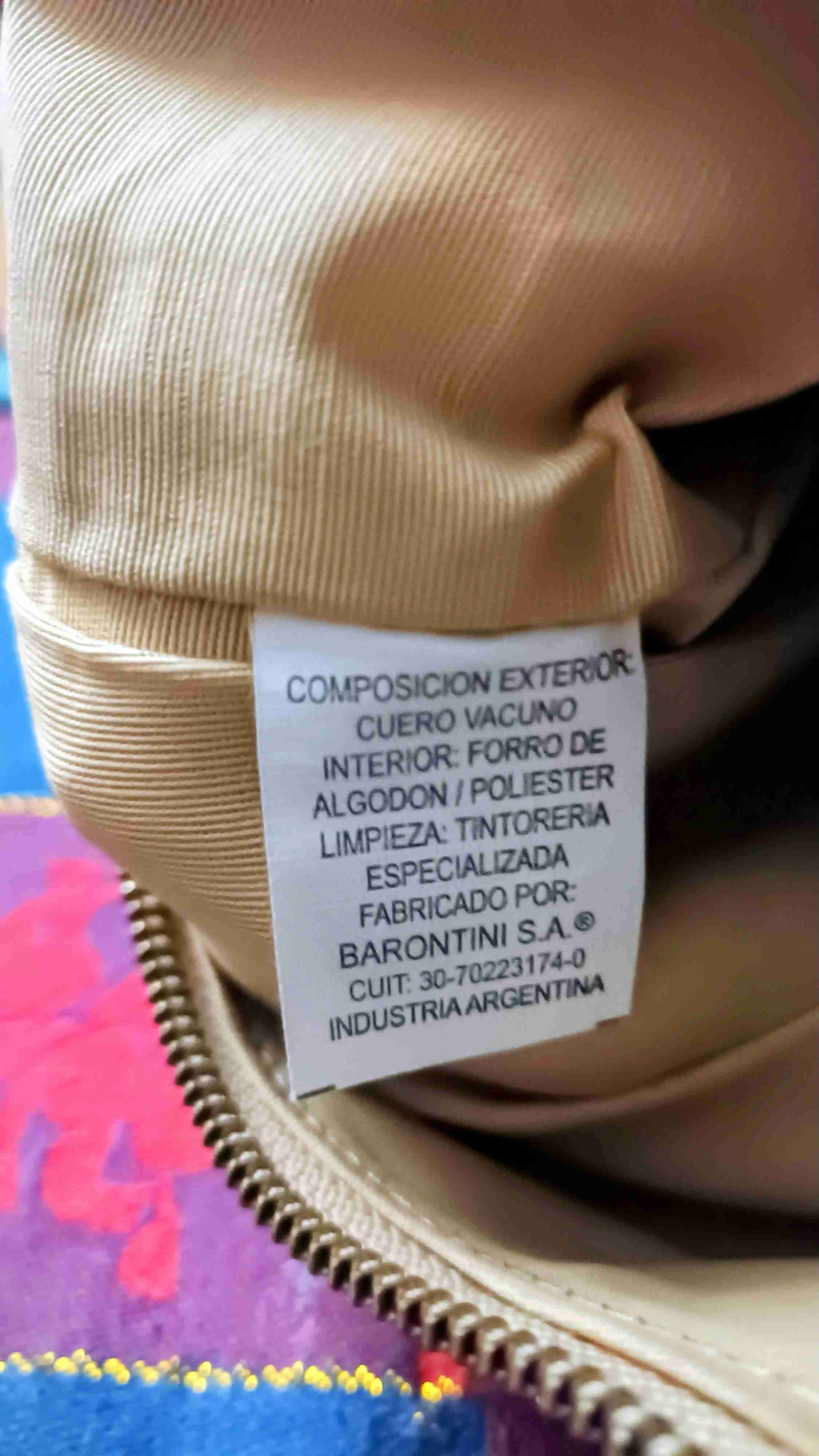 Cartera beige con tachas - miniatura 6