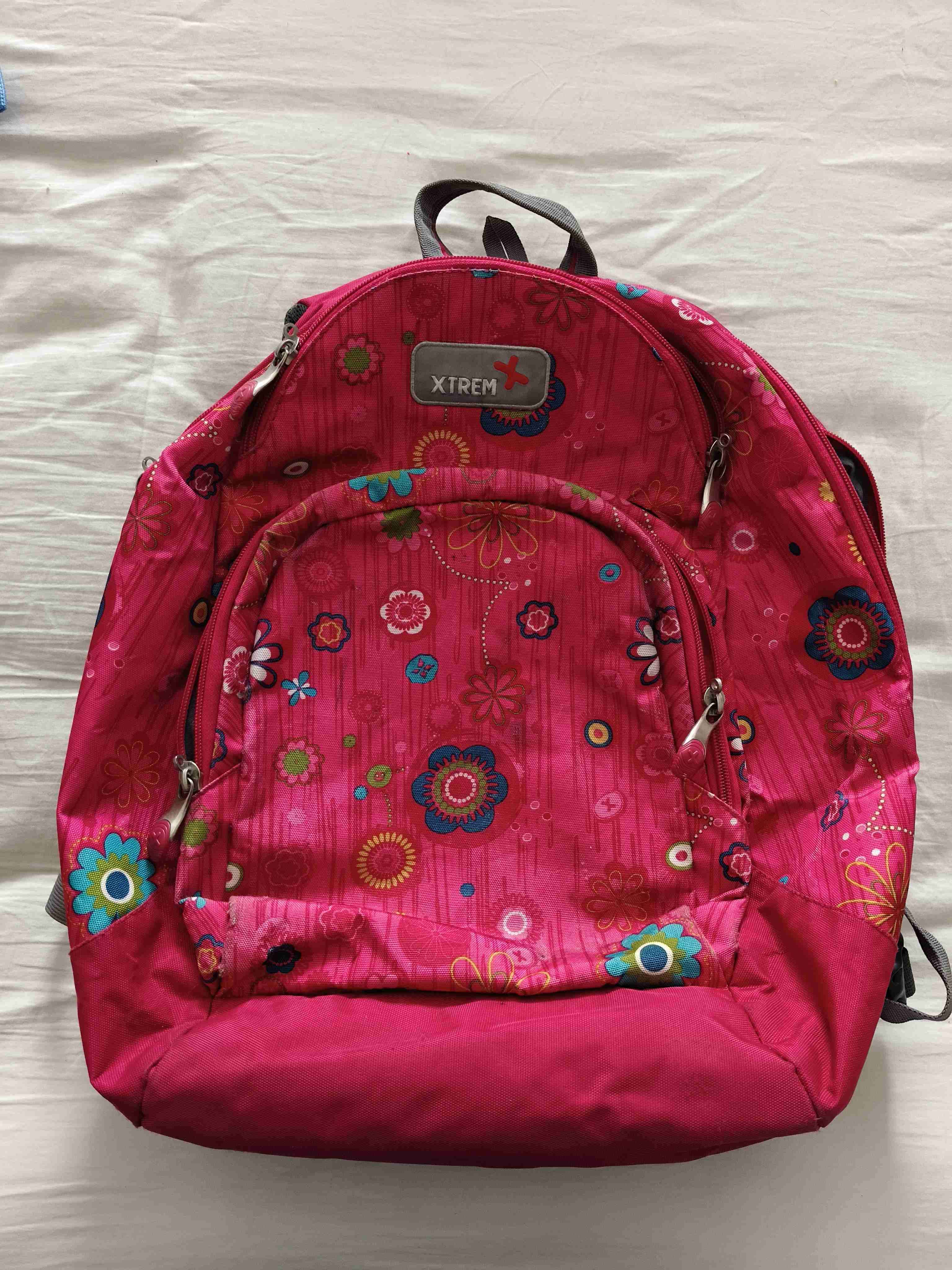 Mochila floreada Xtrem rosada