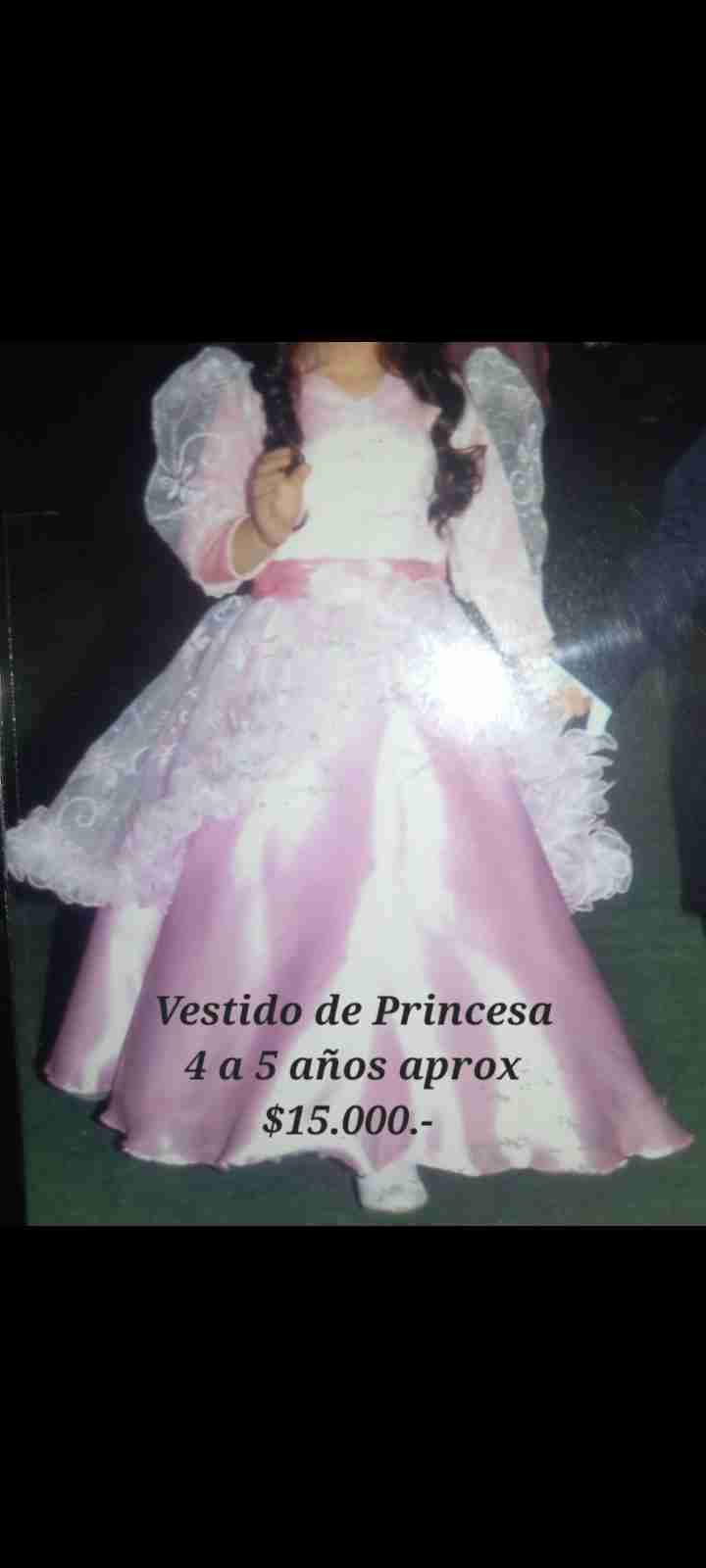 Vestido de princesa rosa - miniatura 2