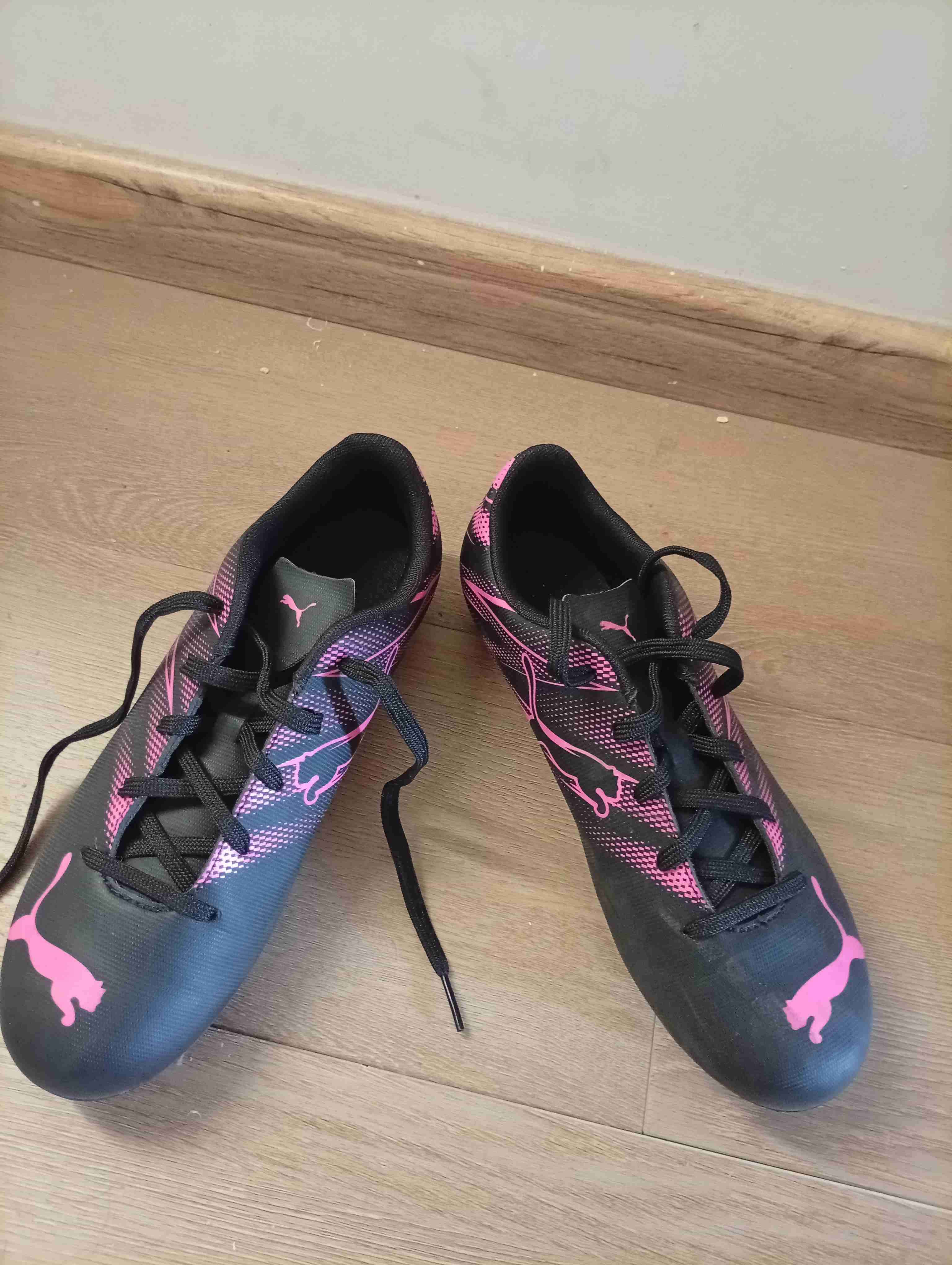 Zapatillas deportivas niño negras y rosas talla38. - miniatura 3