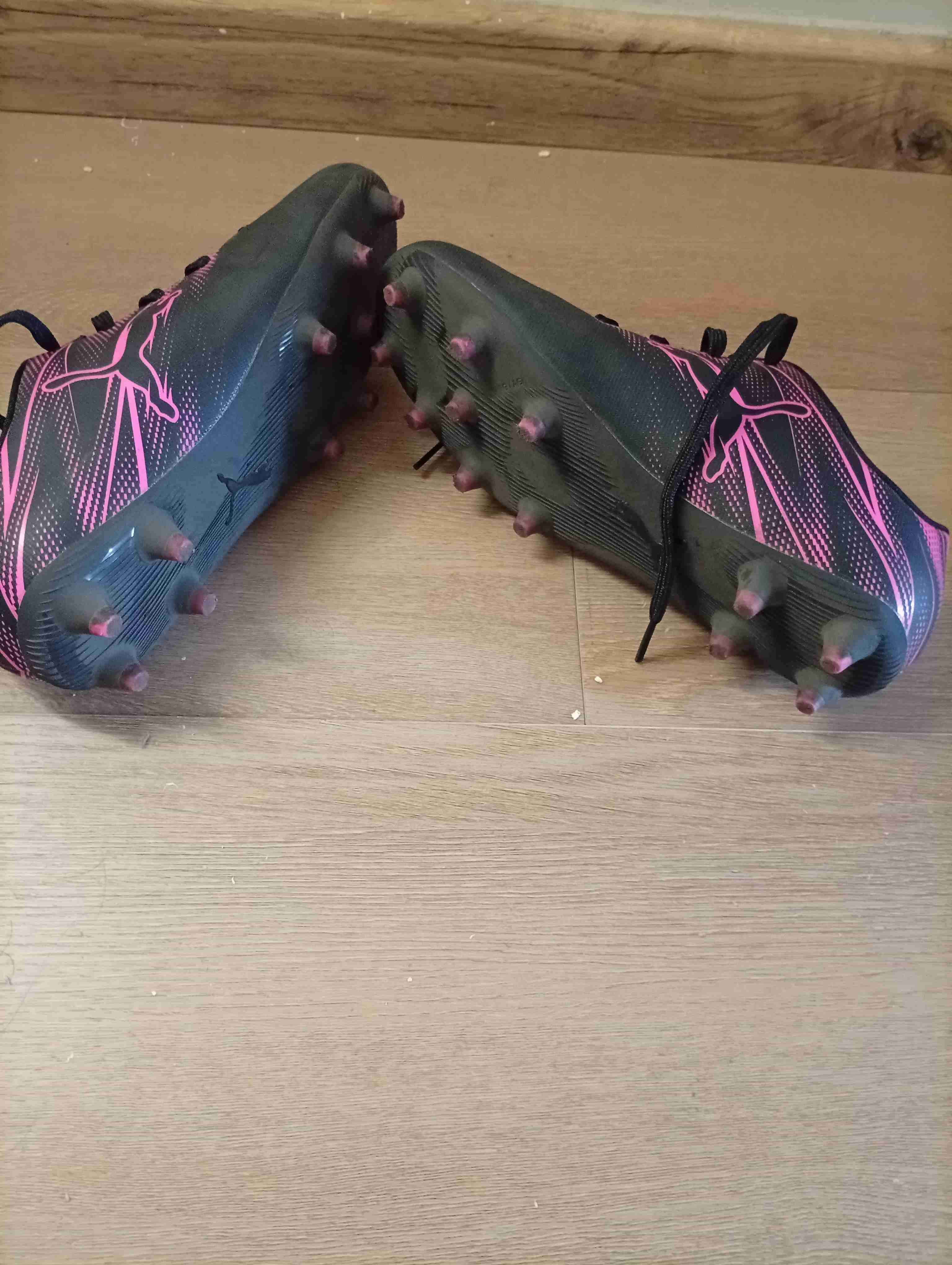 Zapatillas deportivas niño negras y rosas talla38. - miniatura 4