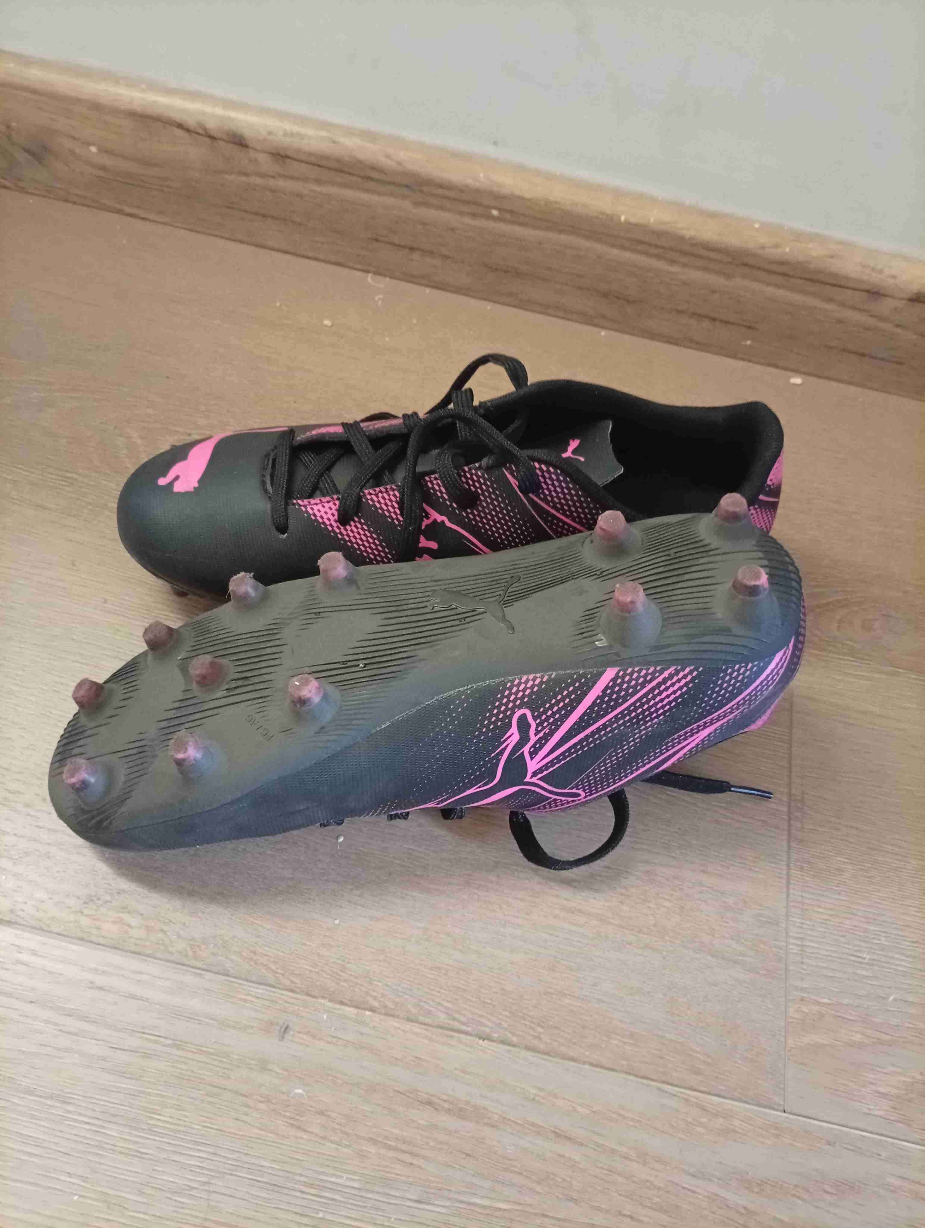 Zapatillas deportivas niño negras y rosas talla38. - miniatura 5