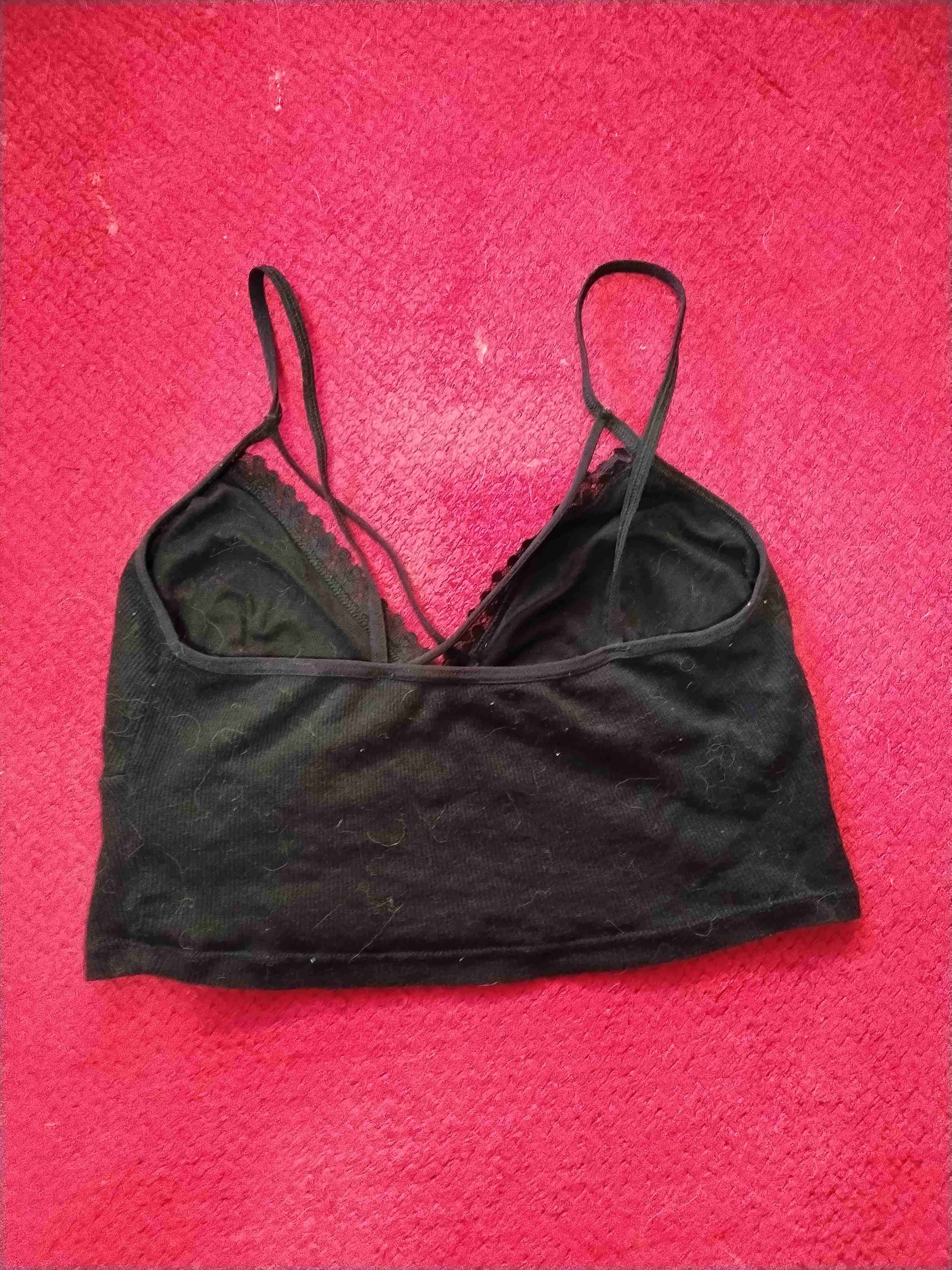 Top negro con encaje - miniatura 2