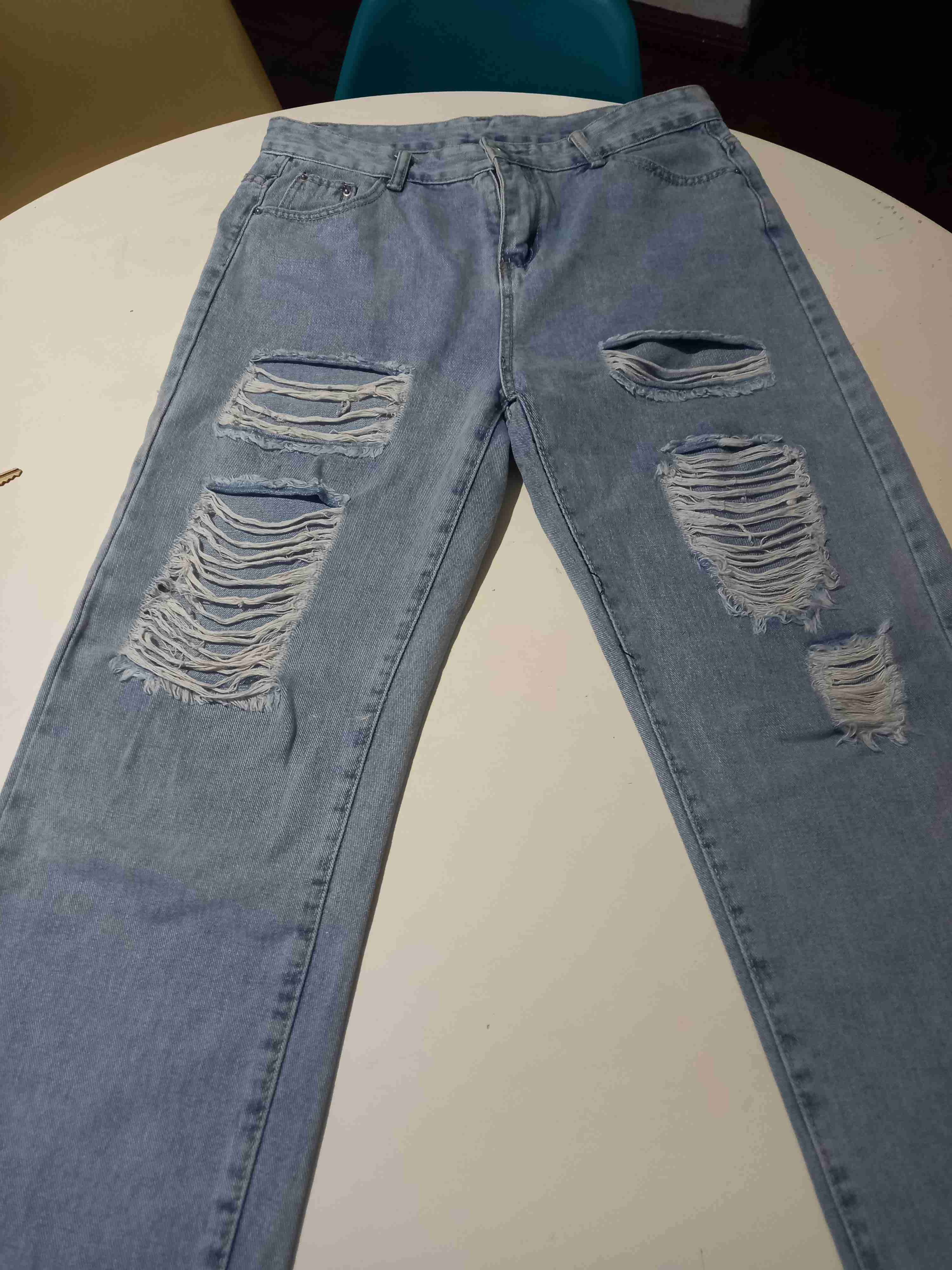 Jeans azul desgastados