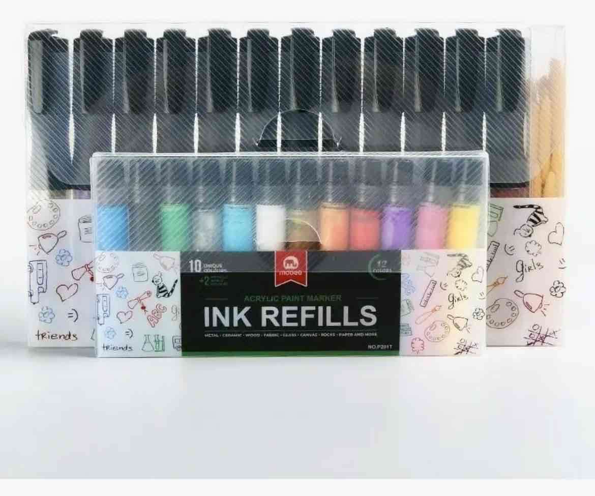 Lápices Acrílicos marcadores Recargables - 3