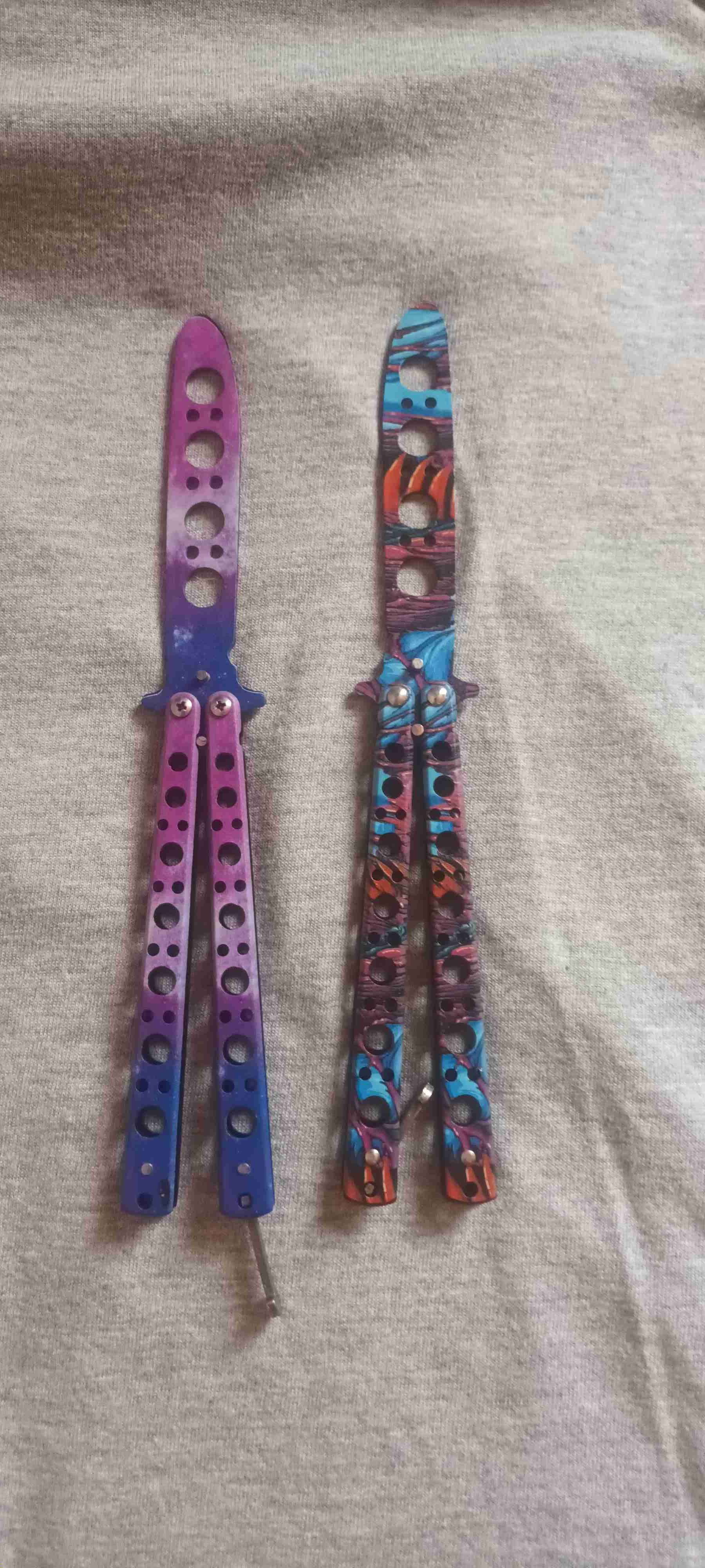 Cuchillos mariposa de práctica