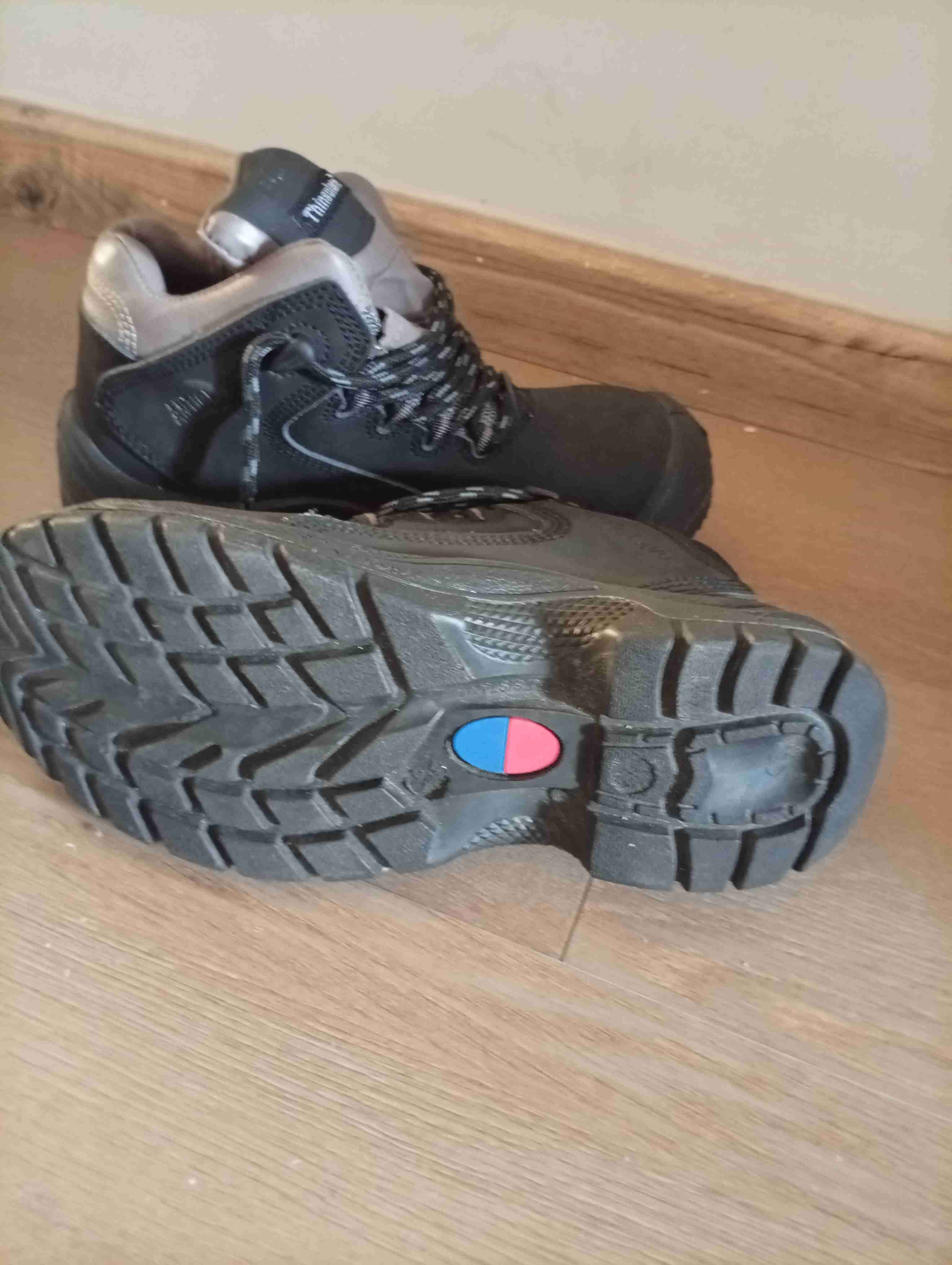 Botas para trabajo,negras,  mujer talla 38. - miniatura 2