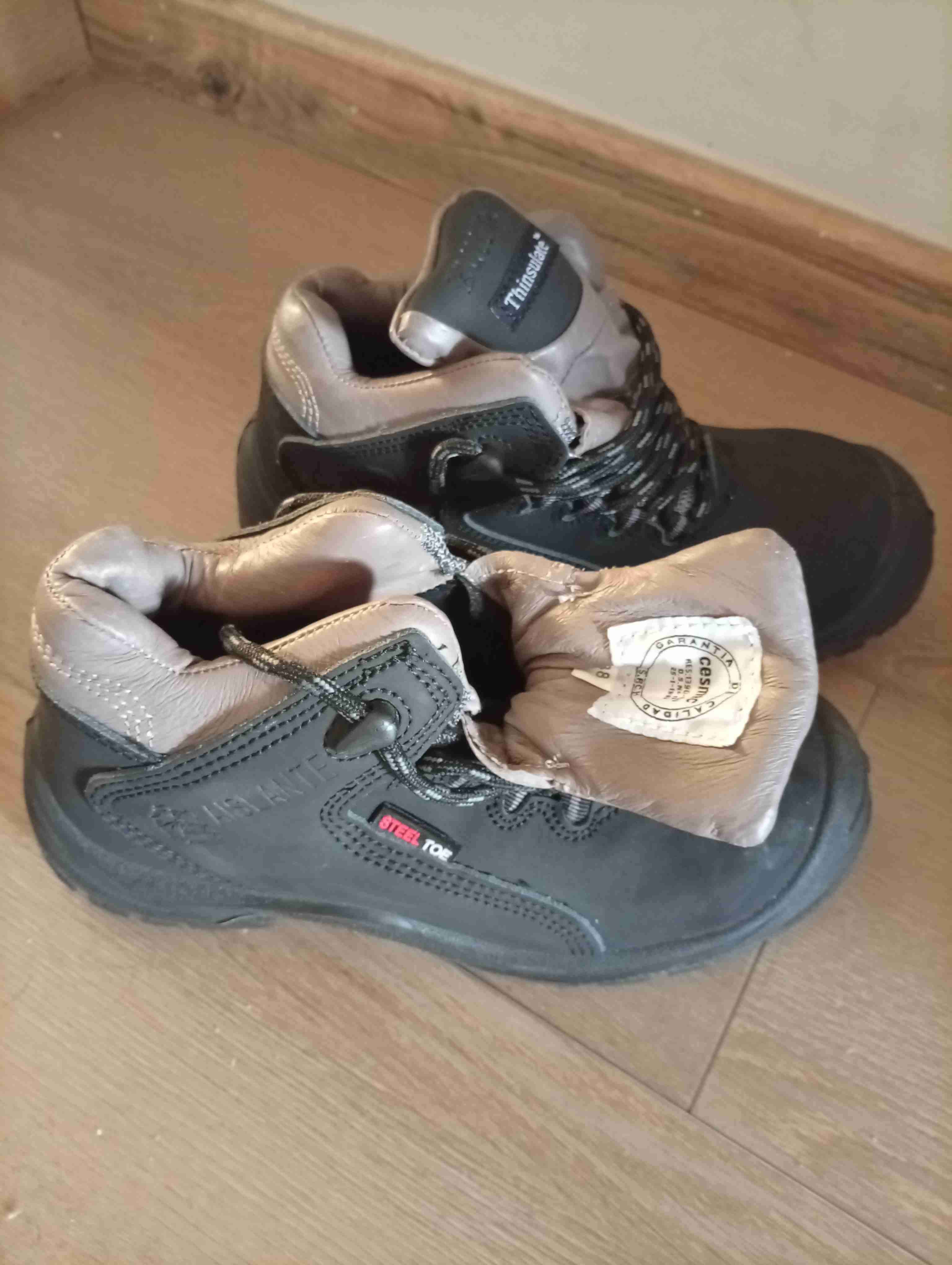 Botas para trabajo,negras,  mujer talla 38. - miniatura 3