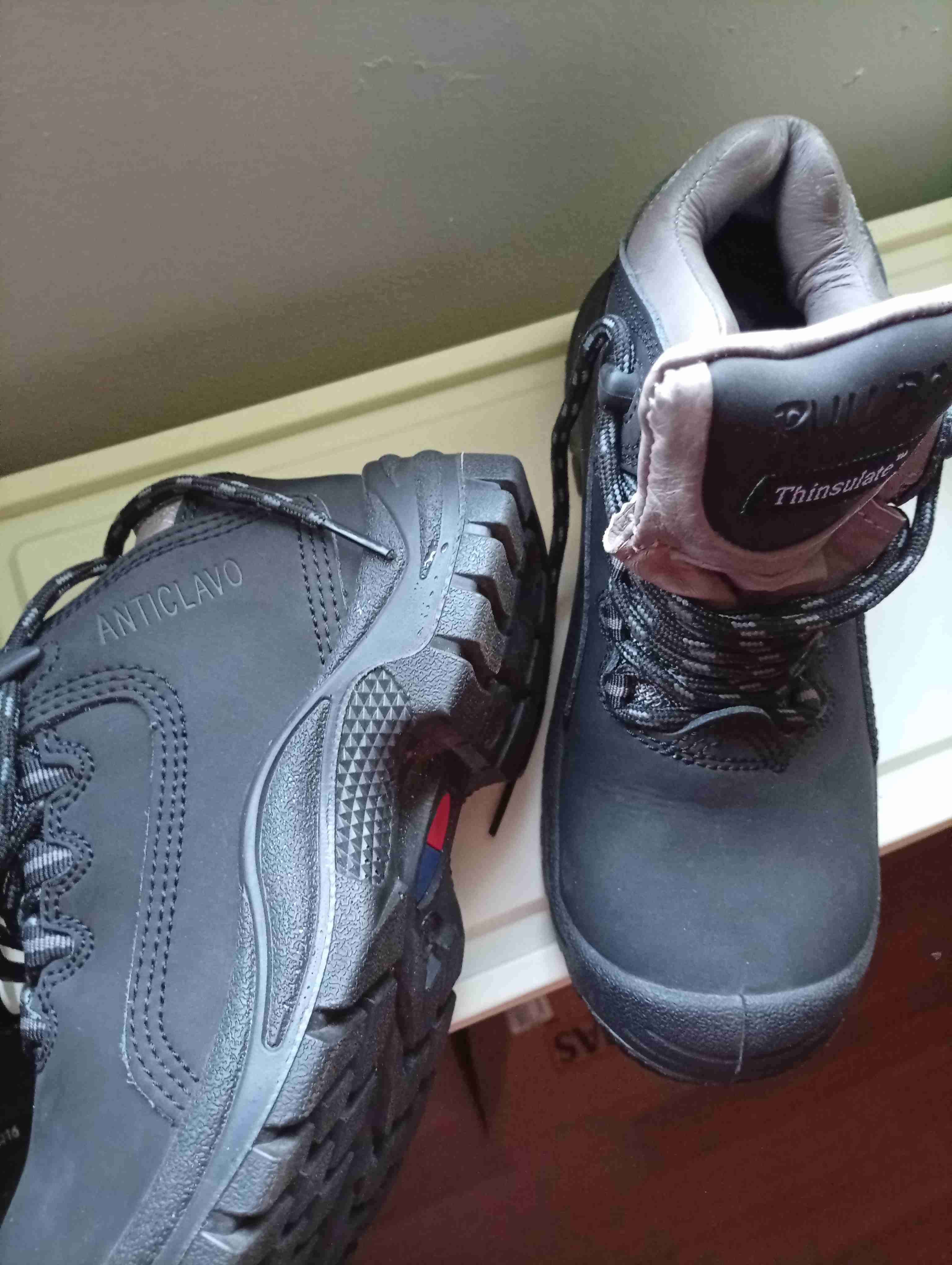 Botas para trabajo,negras,  mujer talla 38. - miniatura 5