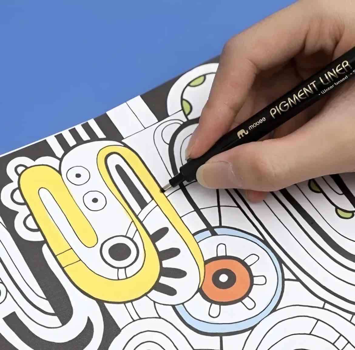 Set 12 lápices pigment liner tira líneas Premium - 2