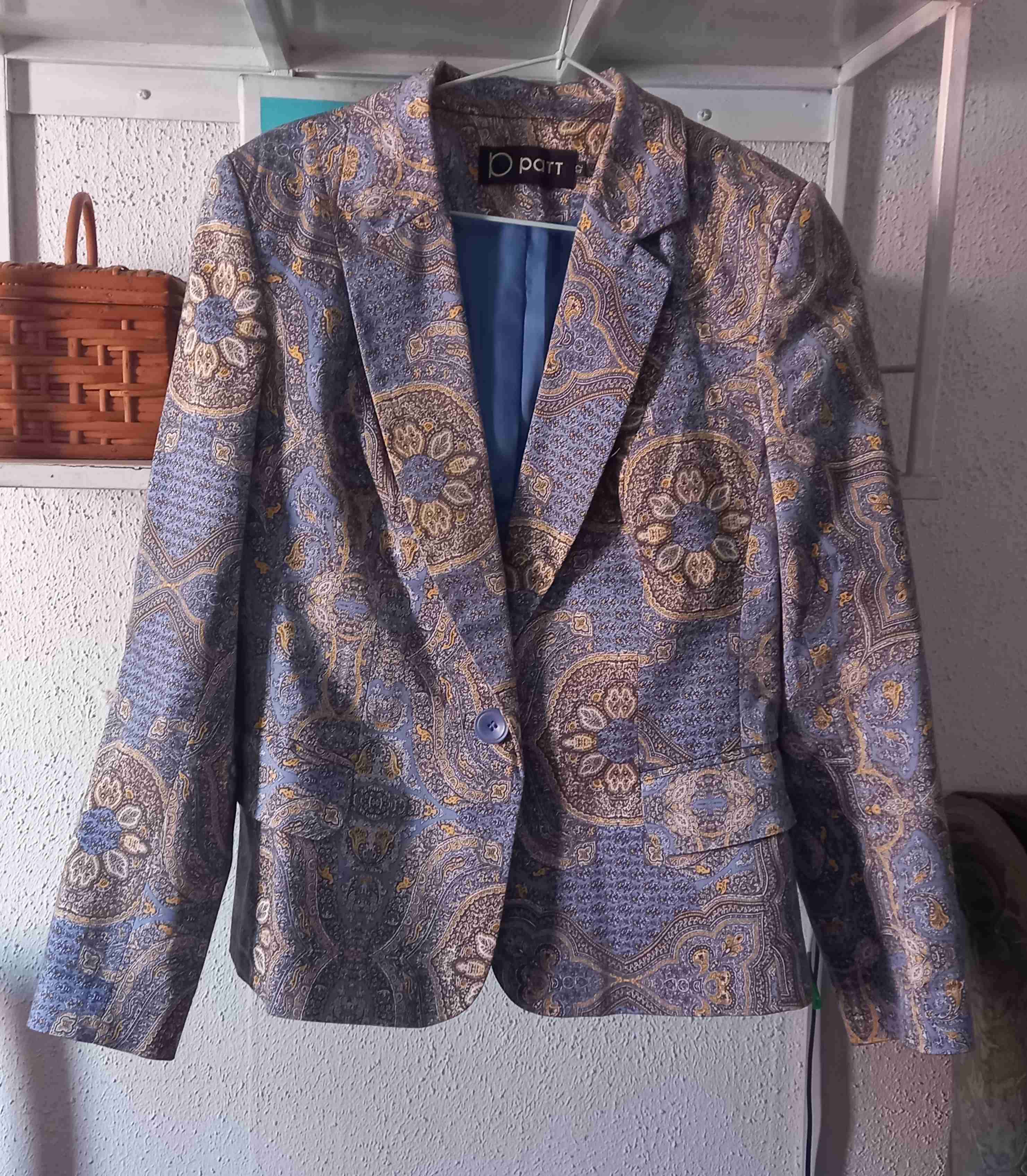 Blazer con estampado vintage