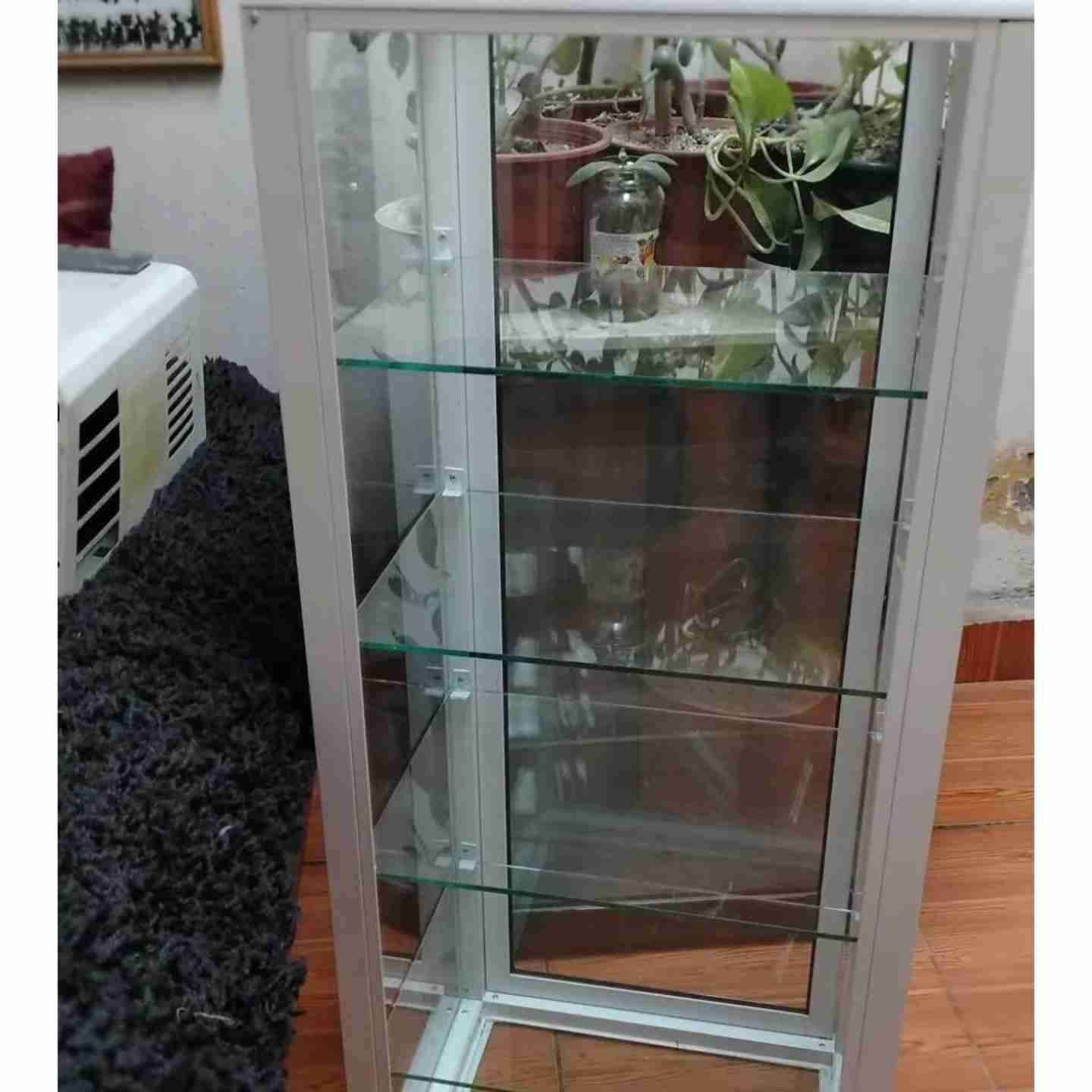 Vitrina de cristal con estantes - 2