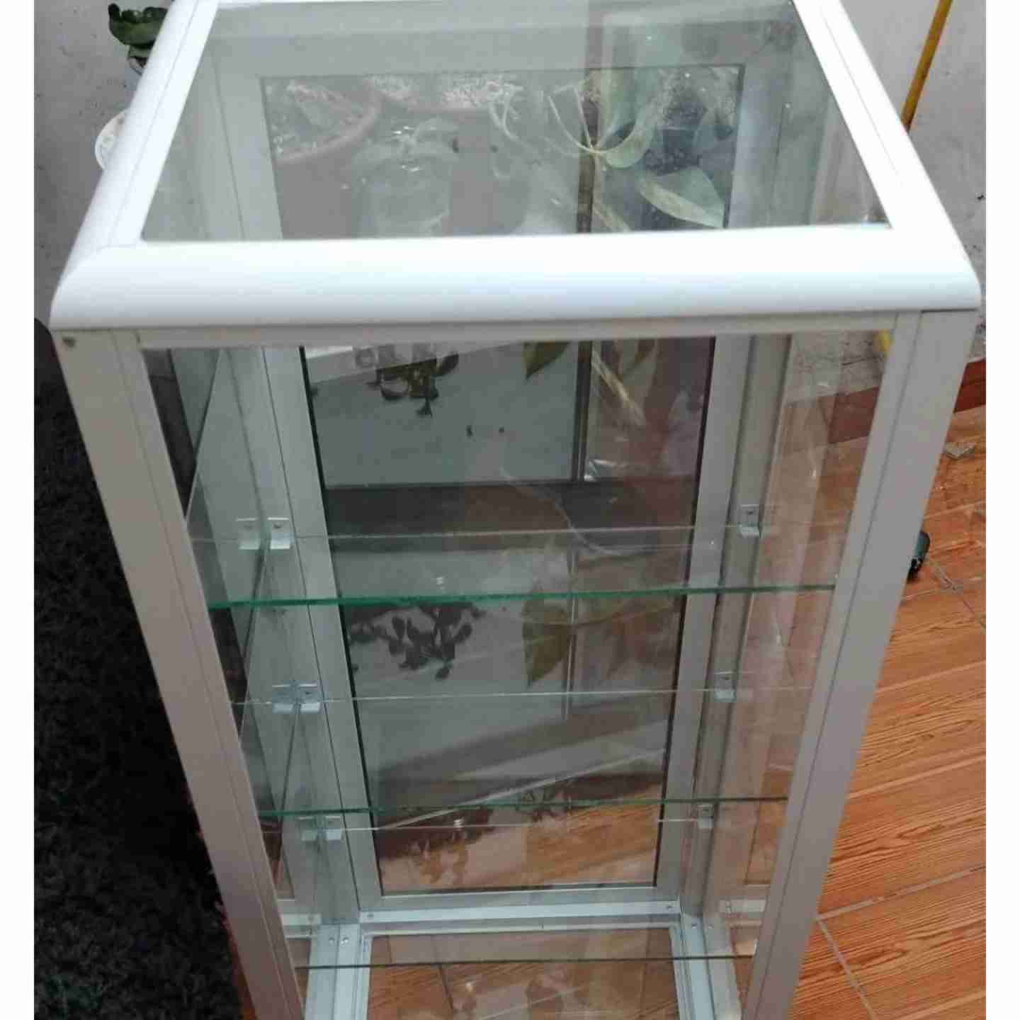 Vitrina de cristal con estantes - 3