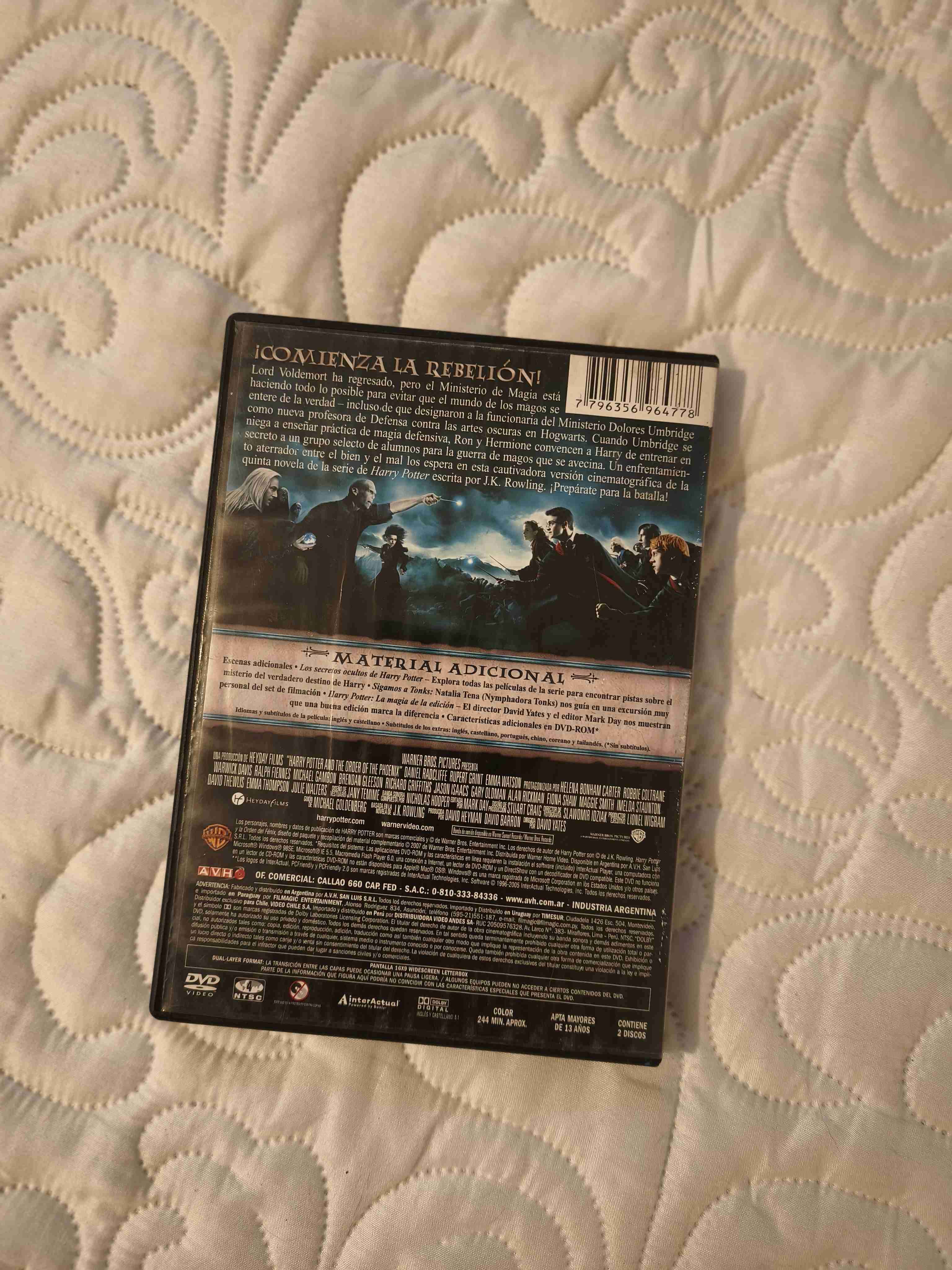 DVD Harry Potter y la Orden del Fénix - miniatura 2