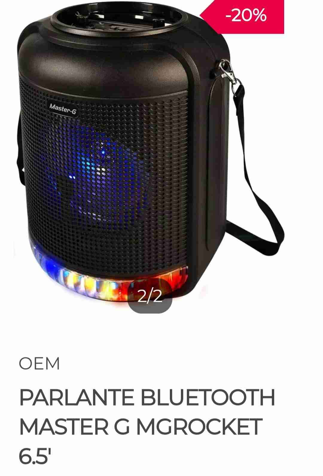 Parlante portátil con luces LED - miniatura 2