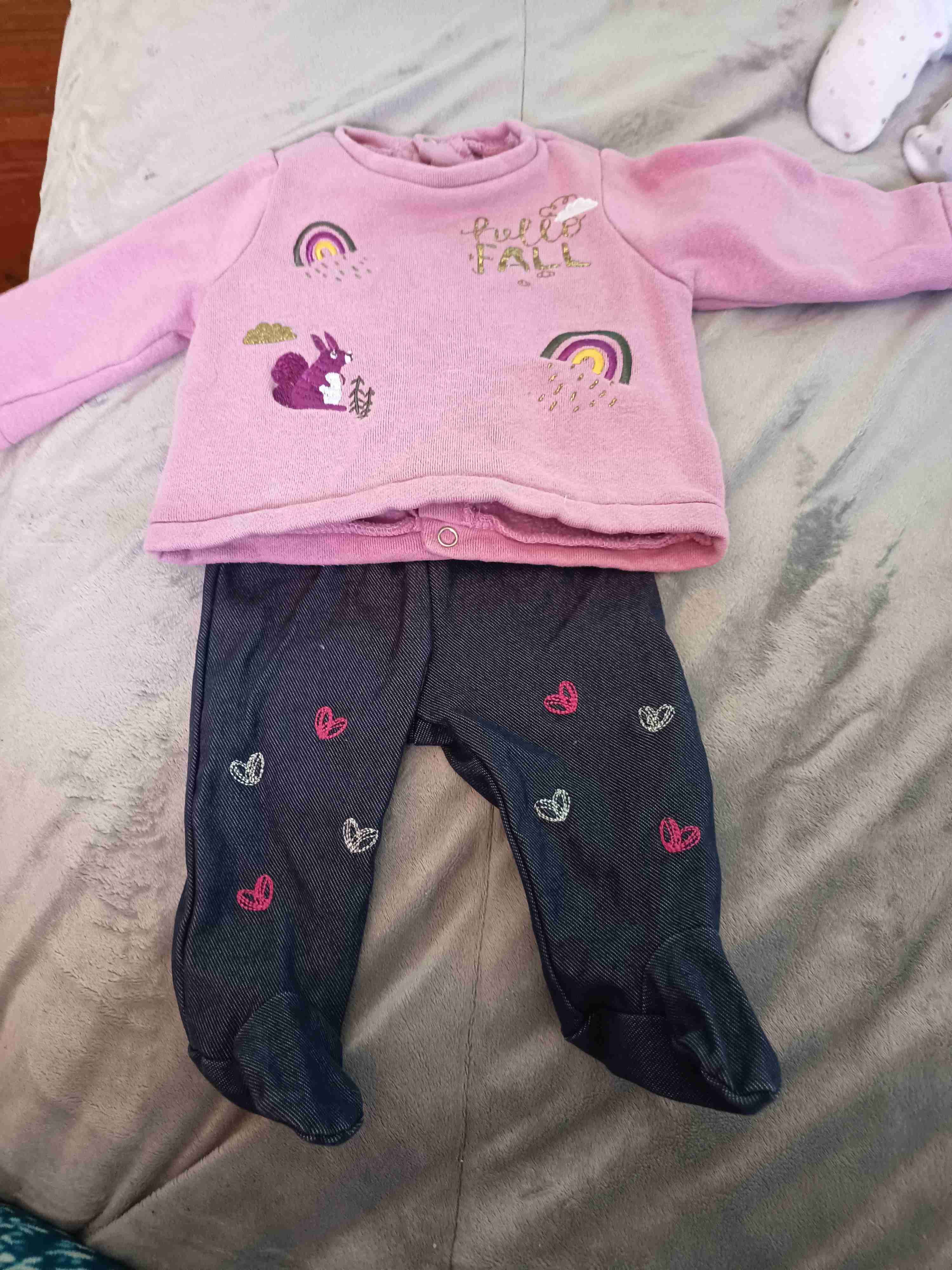 Conjunto bebé rosa y azul