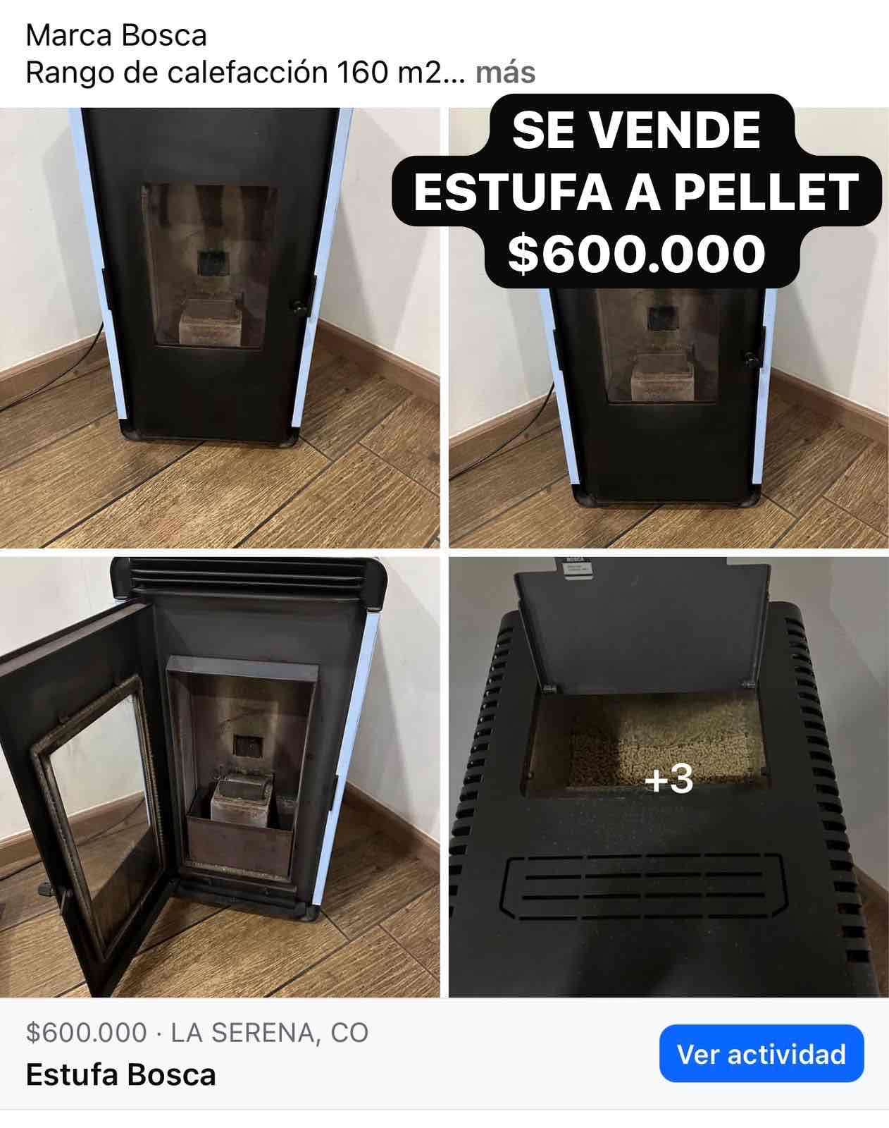 Estufa a pellet Bosca