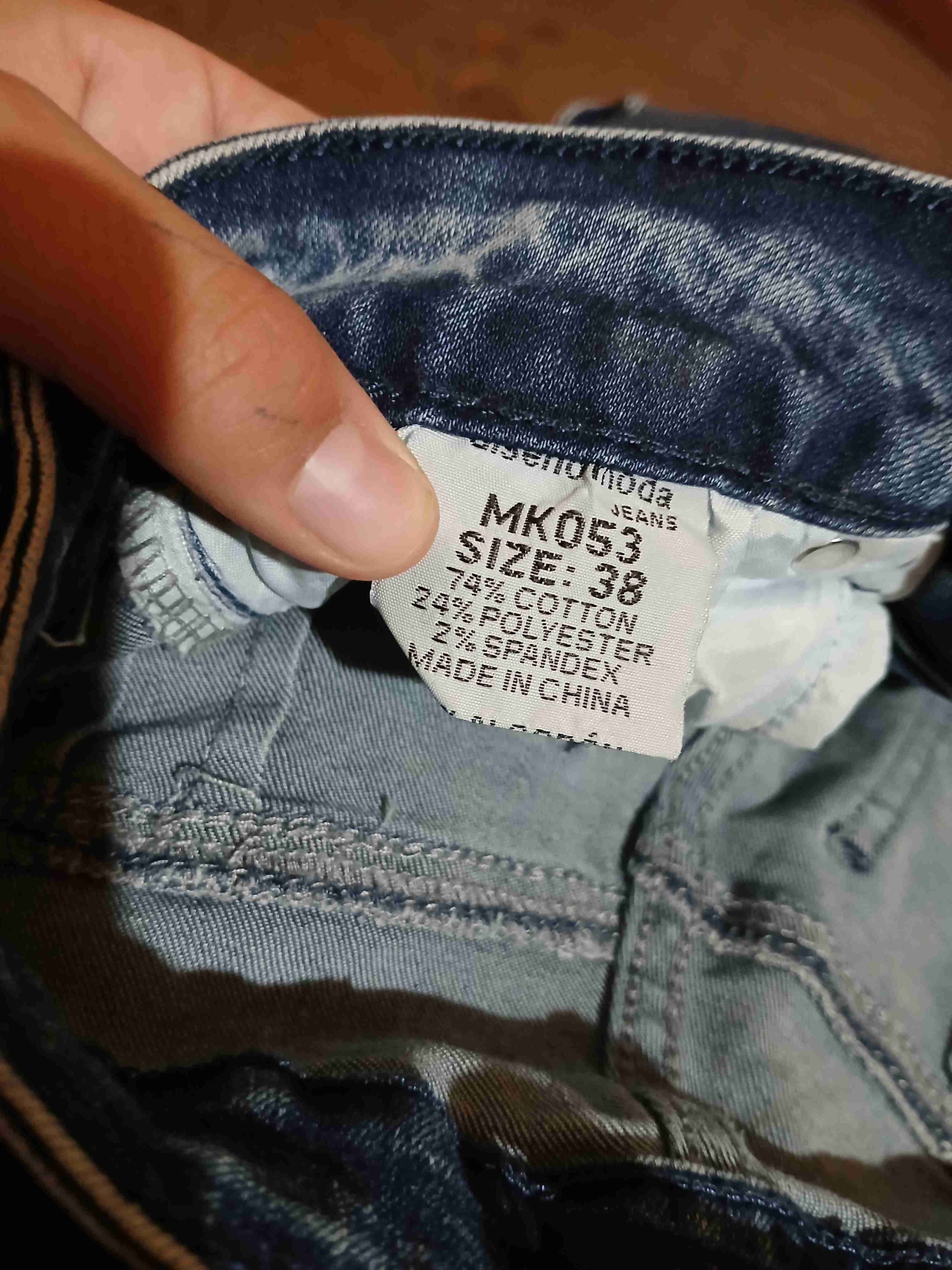 Jeans talla 38 negro y azul