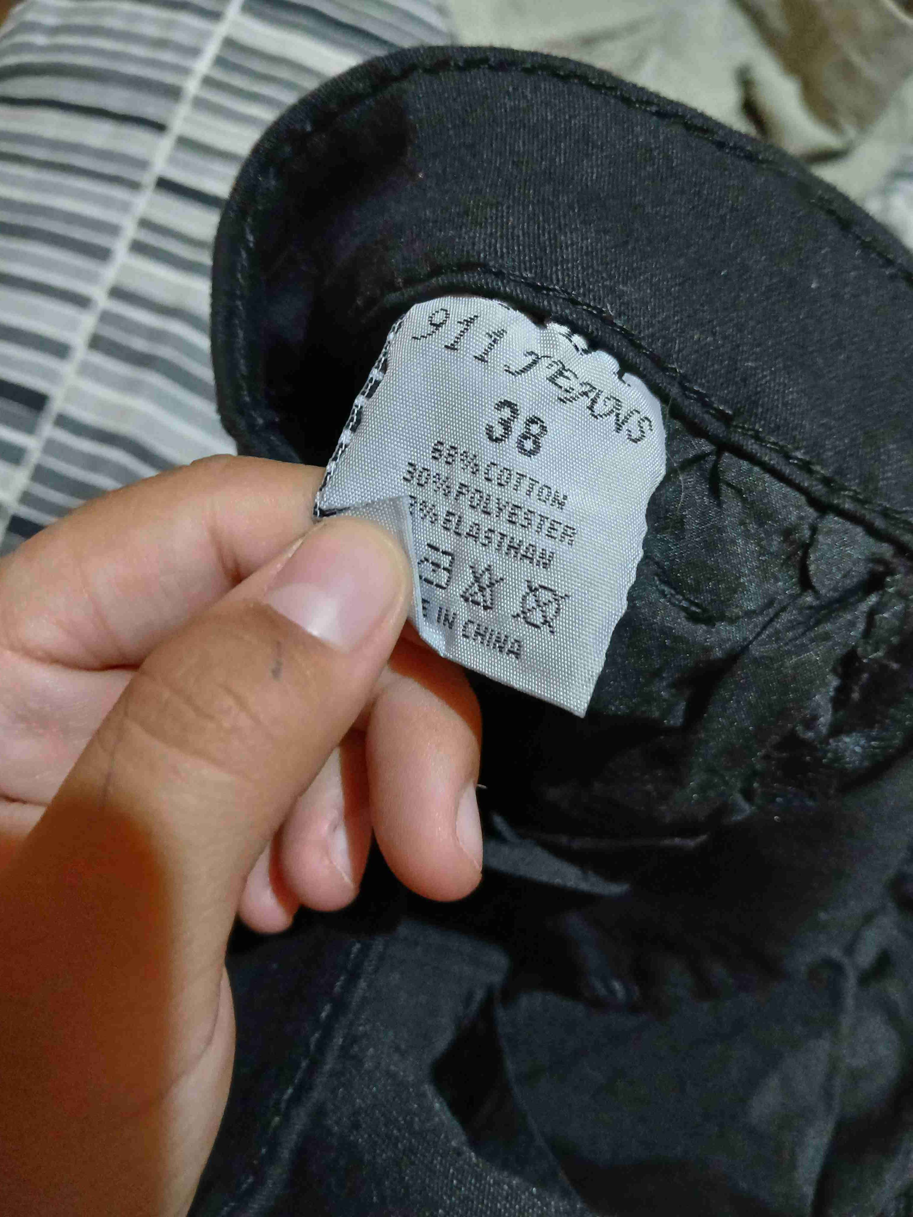 Jeans talla 38 negro y azul - miniatura 6