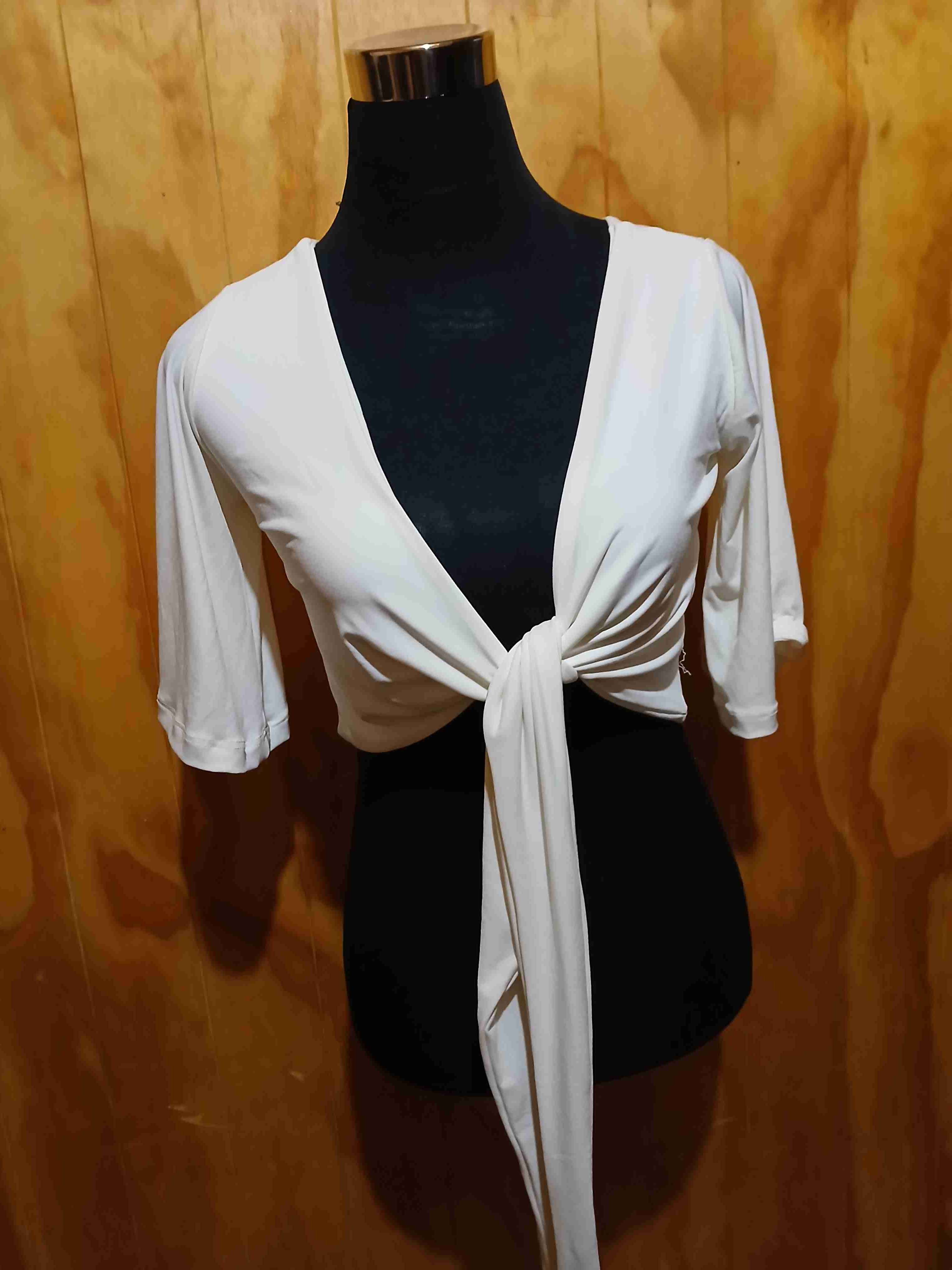 Tops para la playa blanco y negro talla standar