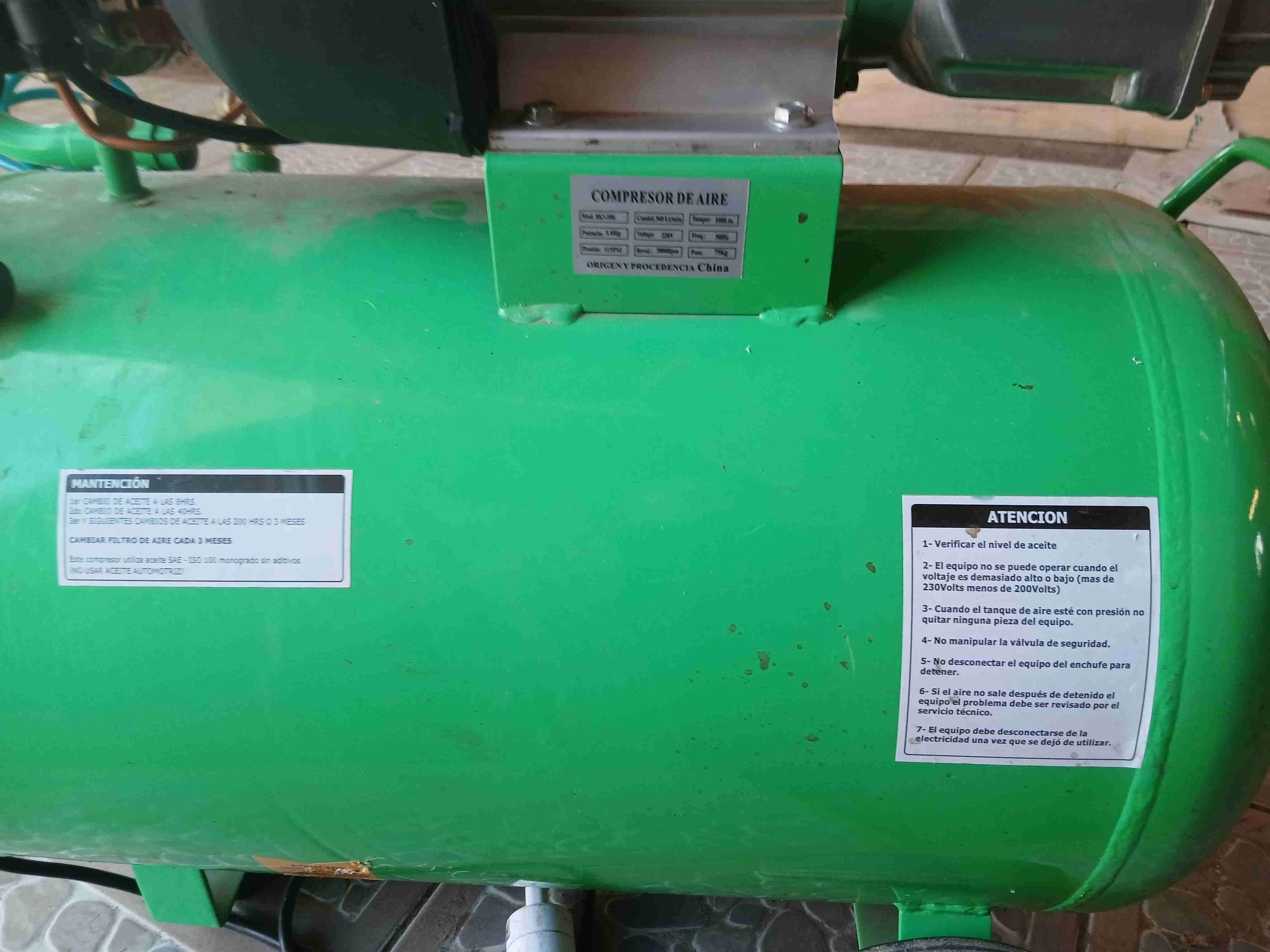 Máquina Blitz H industrial y Compresor 3hp - miniatura 6