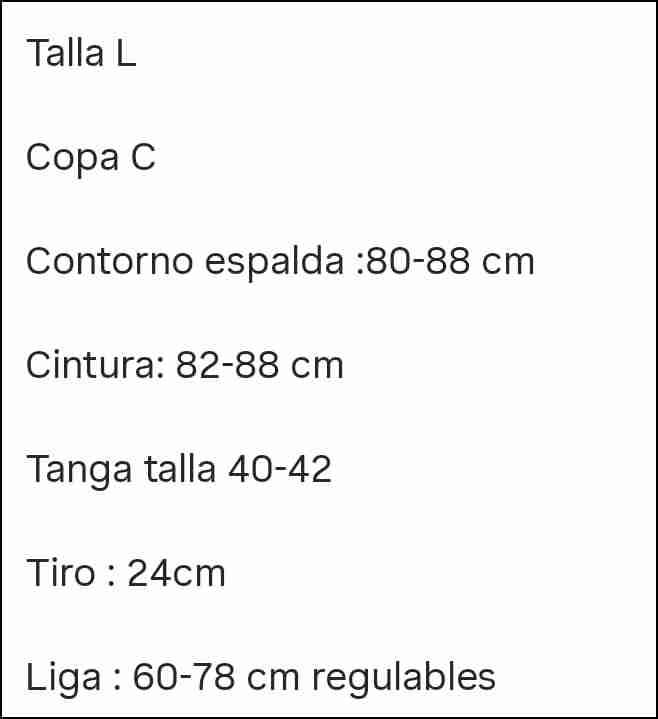 Conjunto lencería negra de encaje talla L - 2