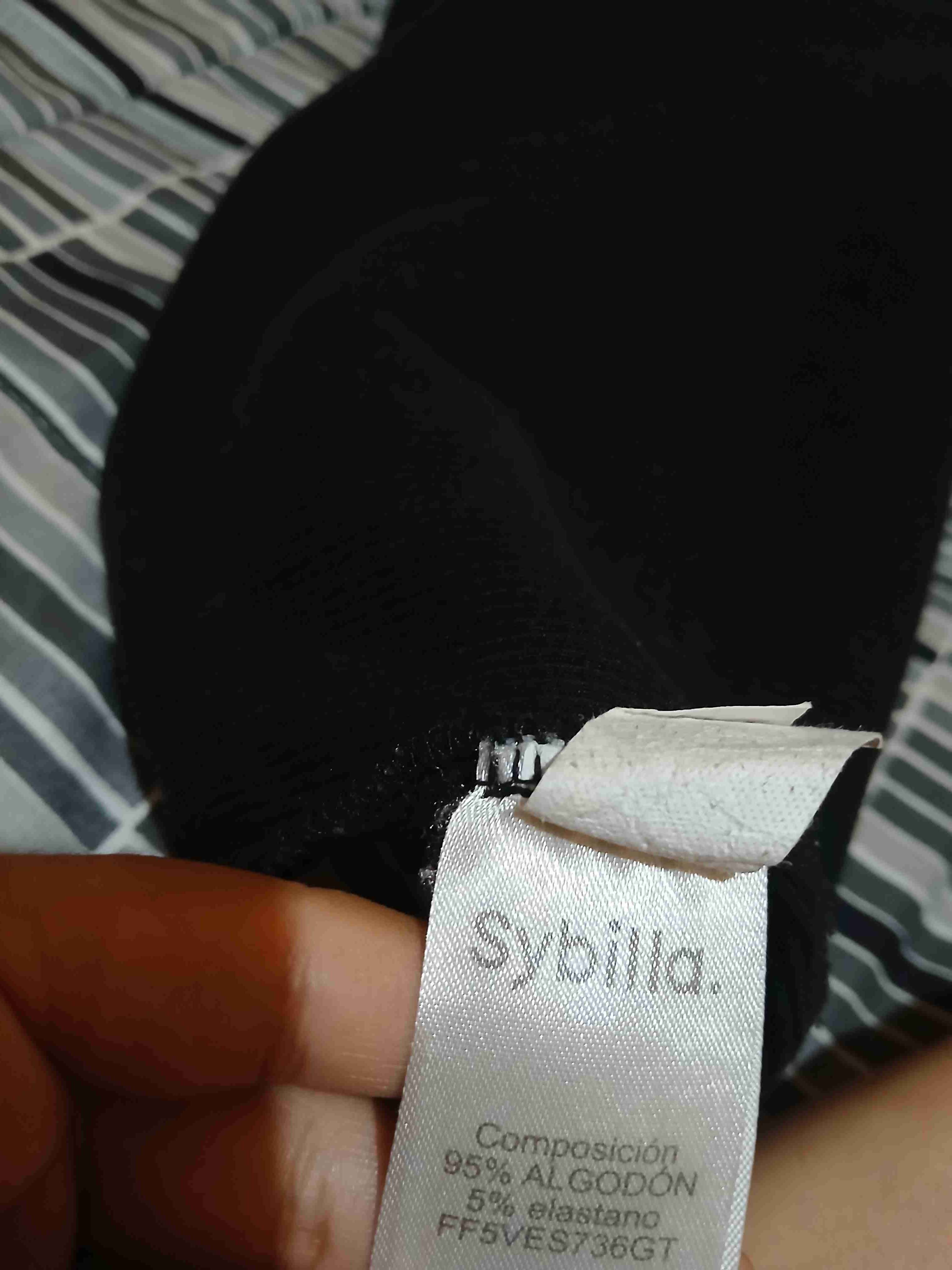 Top negro con brillo - miniatura 2