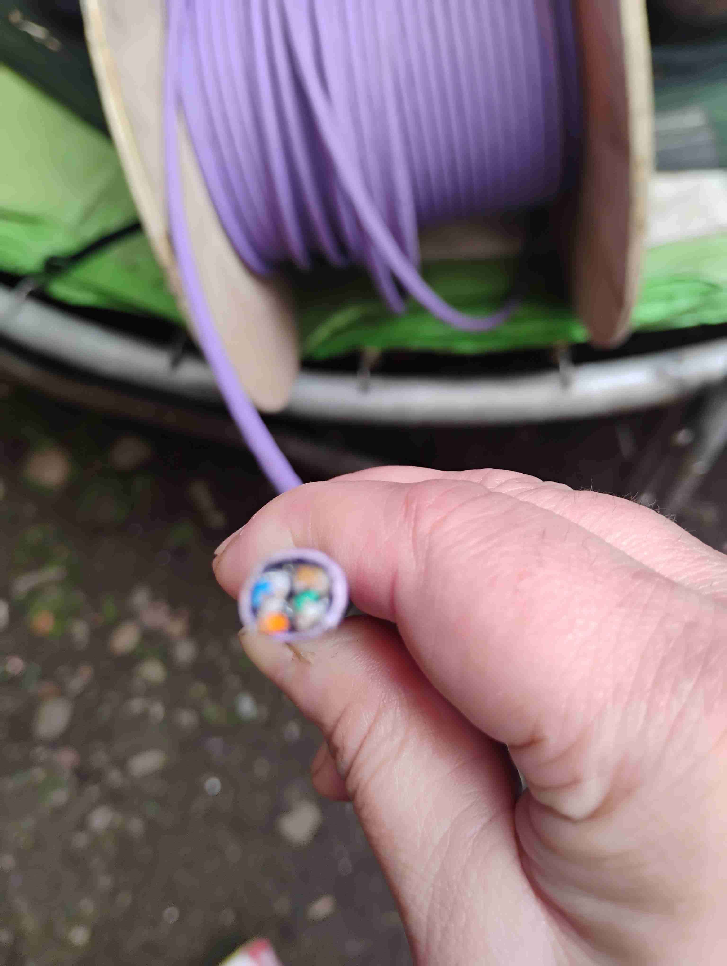 Carrete de cable de datos morado - miniatura 2