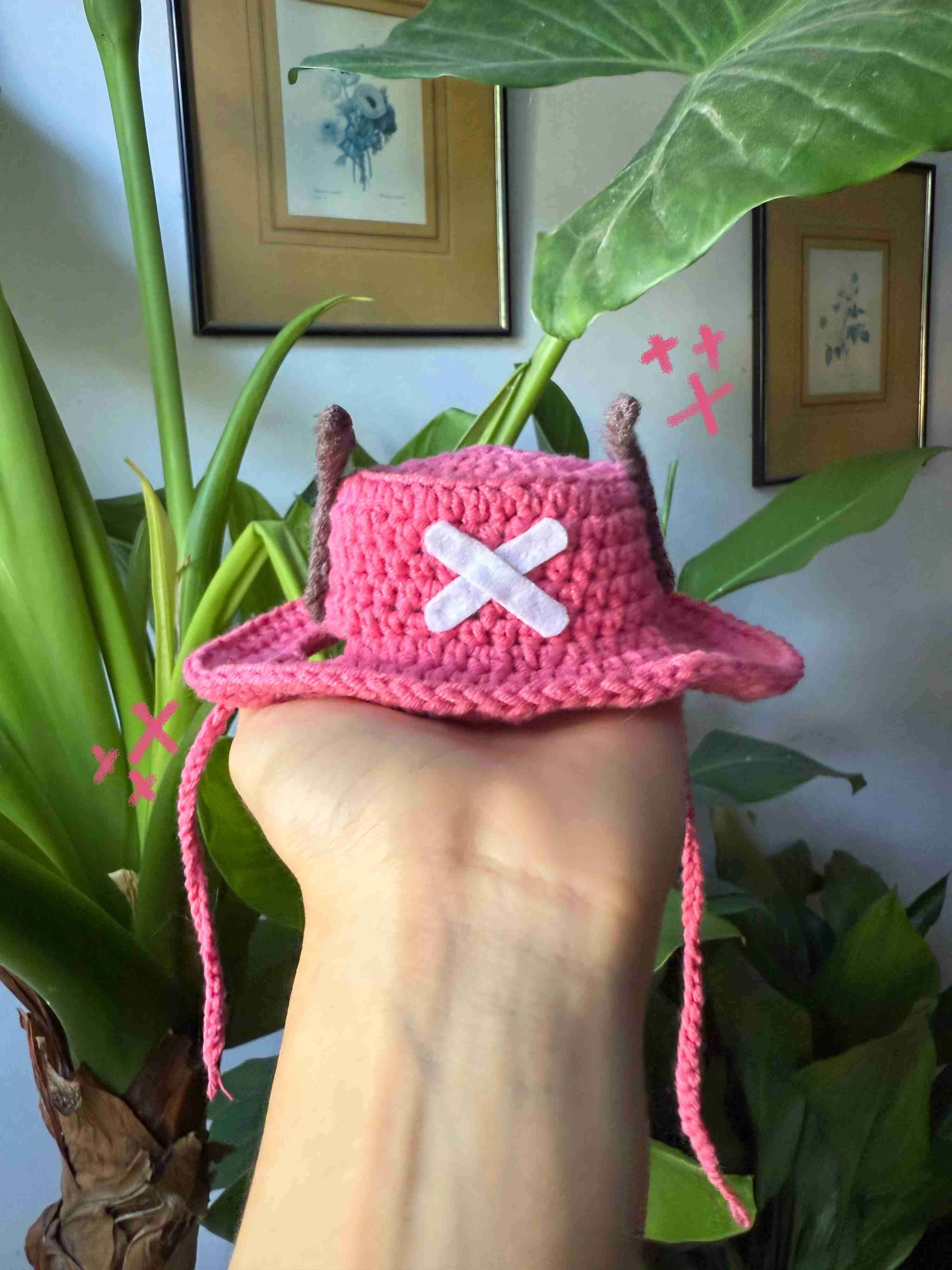 Sombrero tejido para gato diseño chooper one piece - miniatura 2