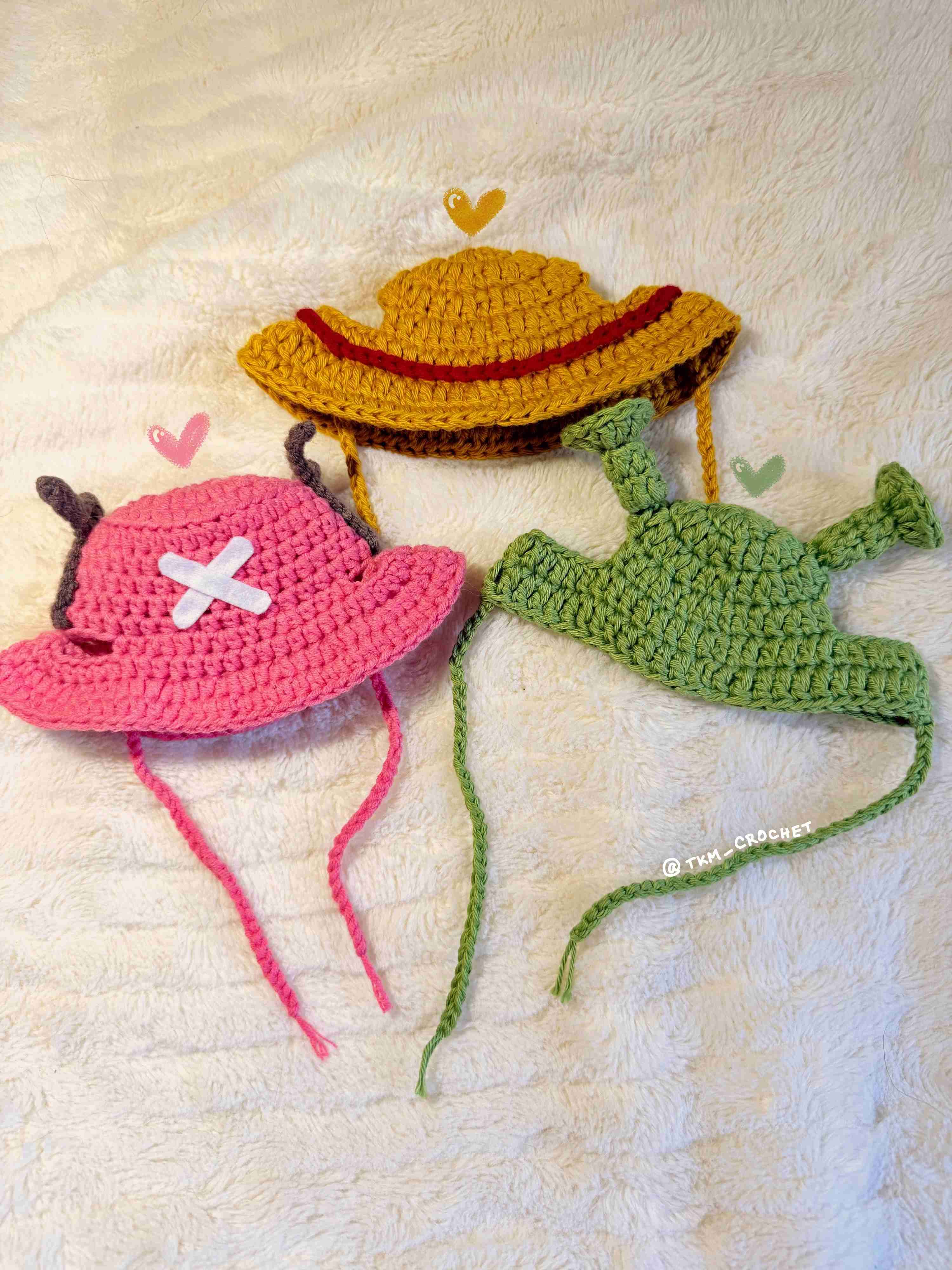 Sombrero tejido para gato diseño chooper one piece - miniatura 3