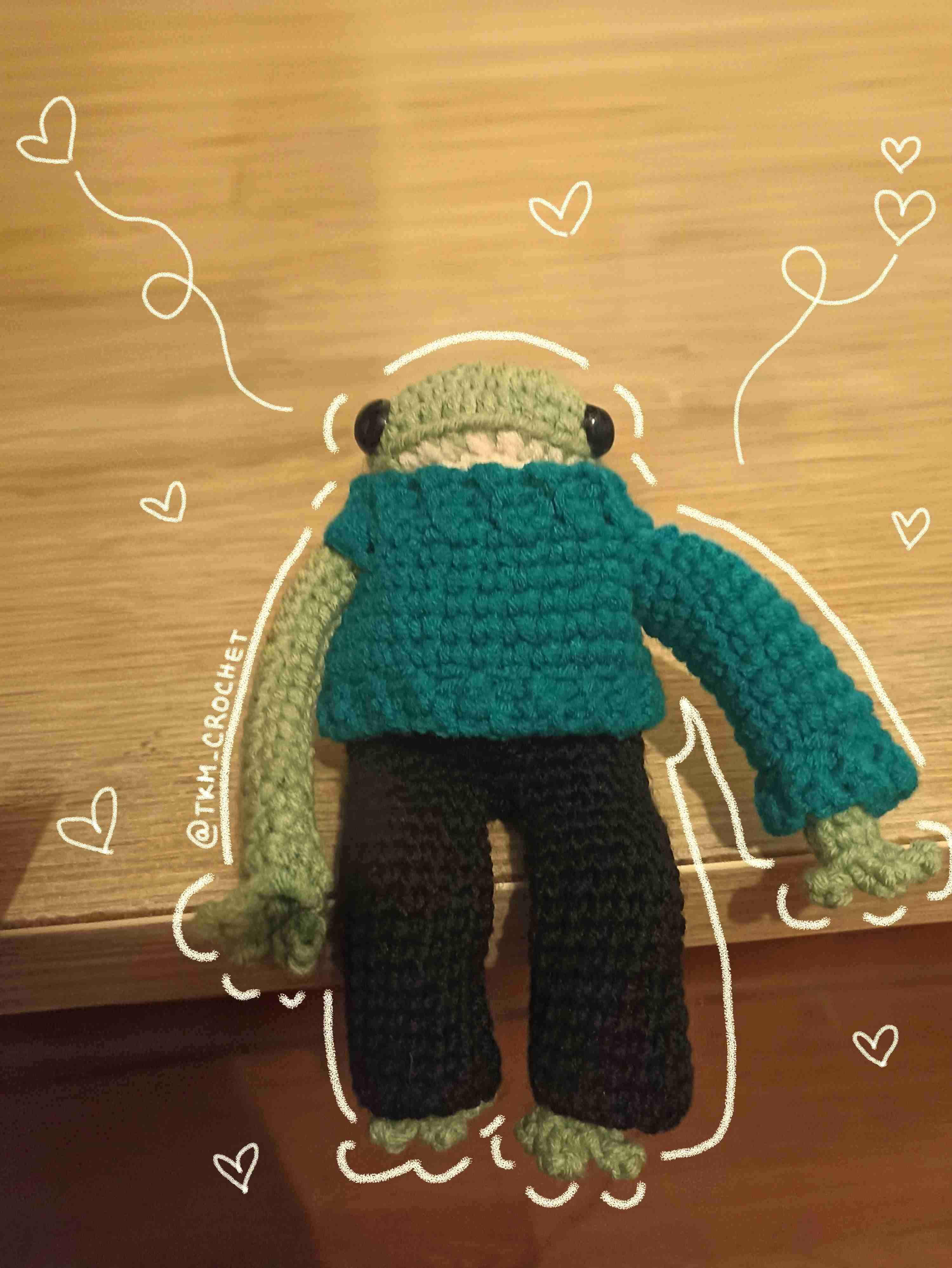 Ranita articulada amigurumi - 3