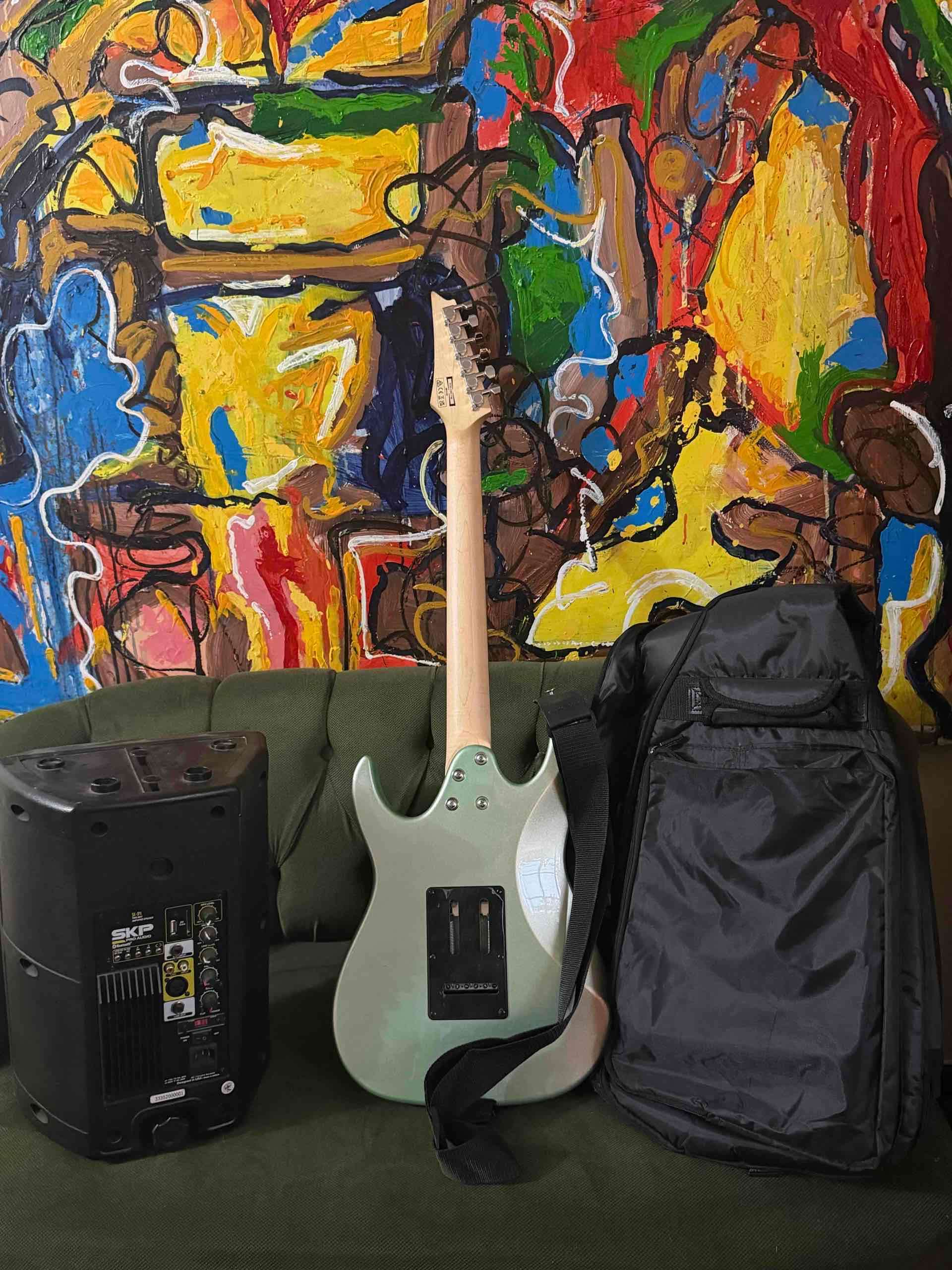 Guitarra eléctrica verde Gio Ibanez - miniatura 3