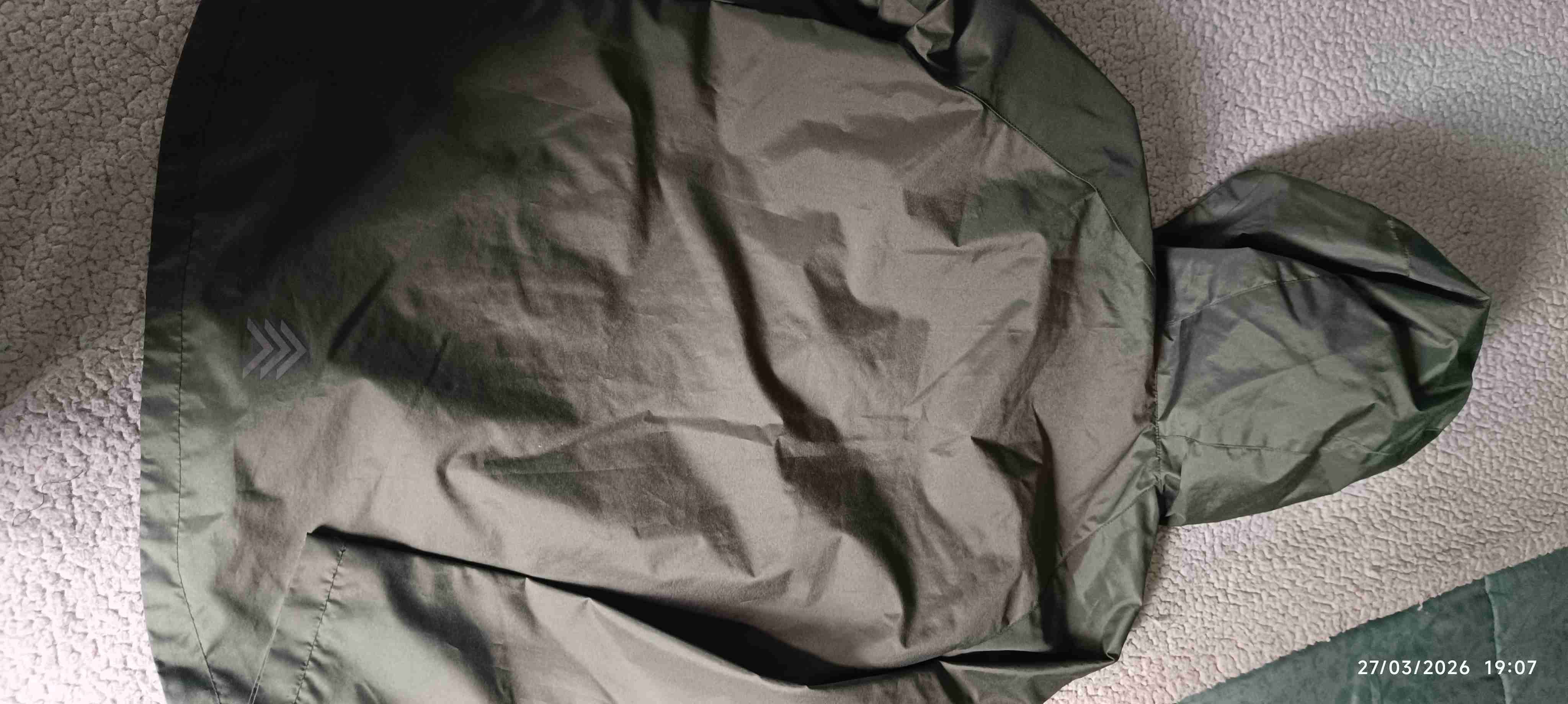 Chaqueta impermeable verde neón talla 12 - miniatura 2