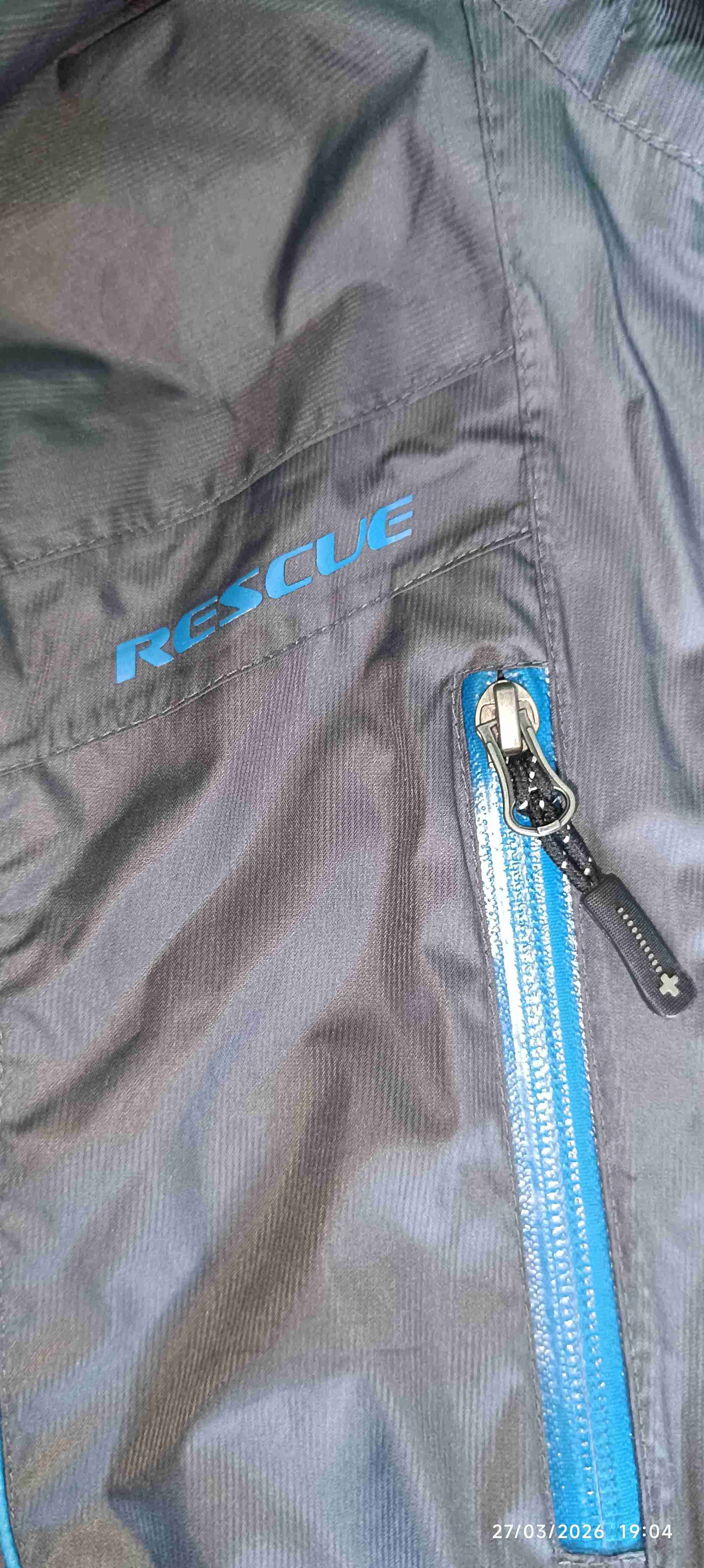 Chaqueta azul impermeable Rescue talla 10 - miniatura 5